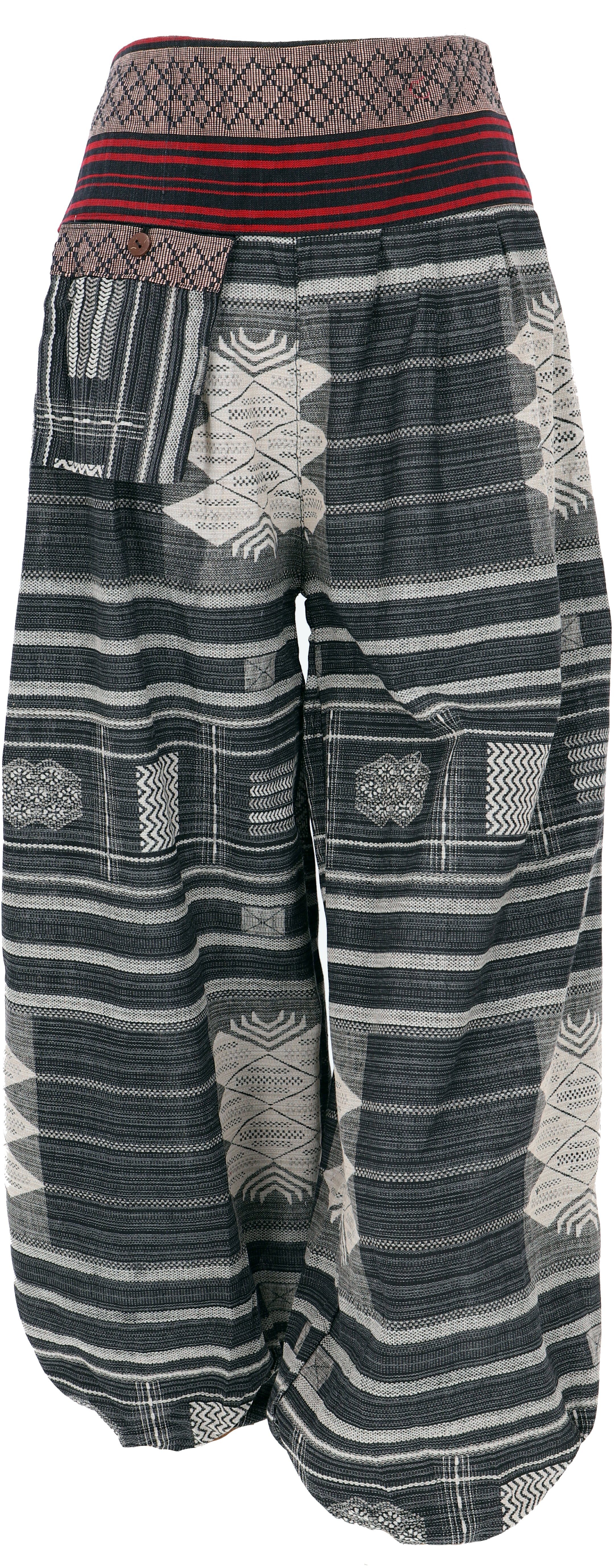 Guru-Shop Relaxhose Yogahose, Ikat Pluderhose mit günstig online kaufen