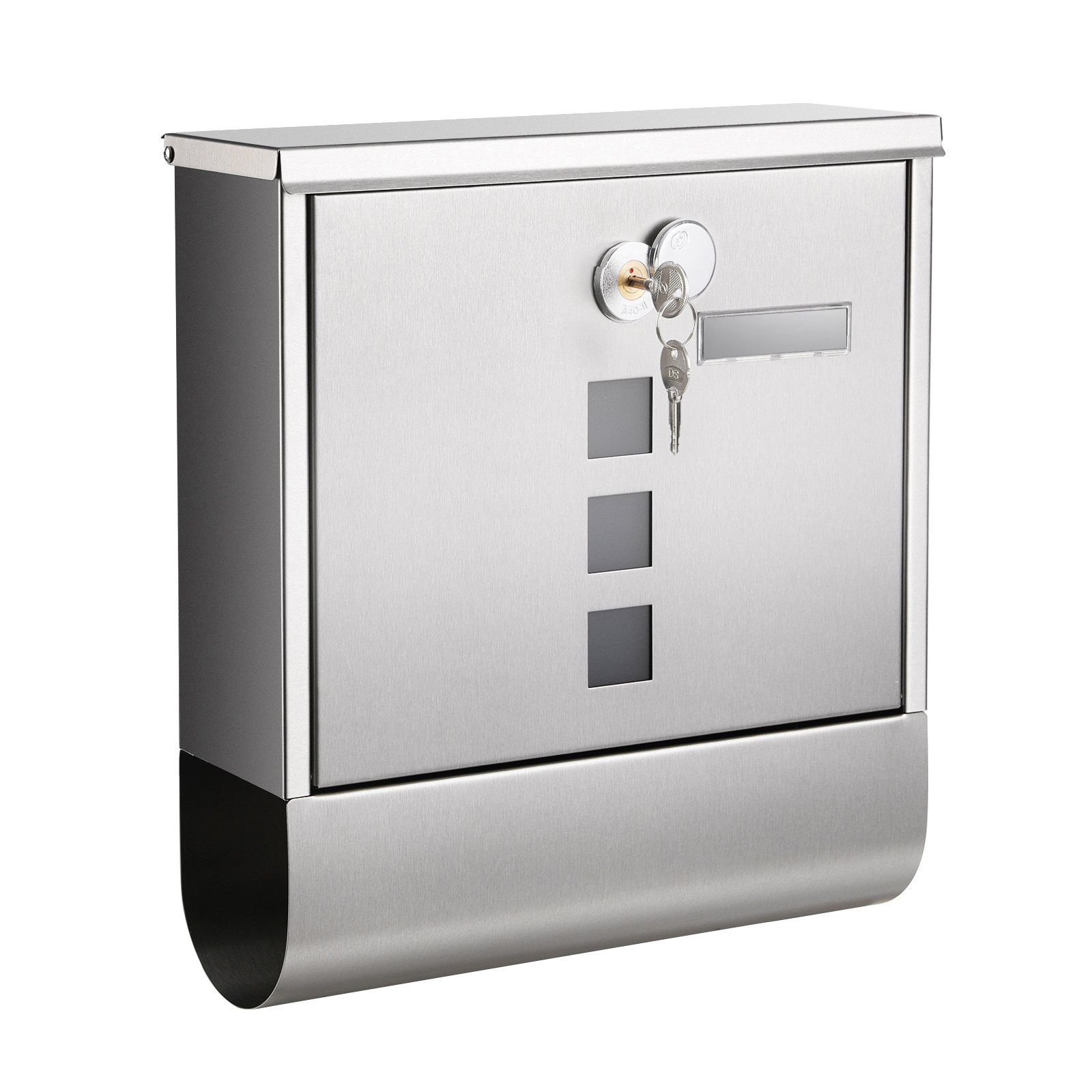 SONGMICS Briefkasten, Wandbriefkasten, Schloss drehbarer Abdeckung günstig online kaufen