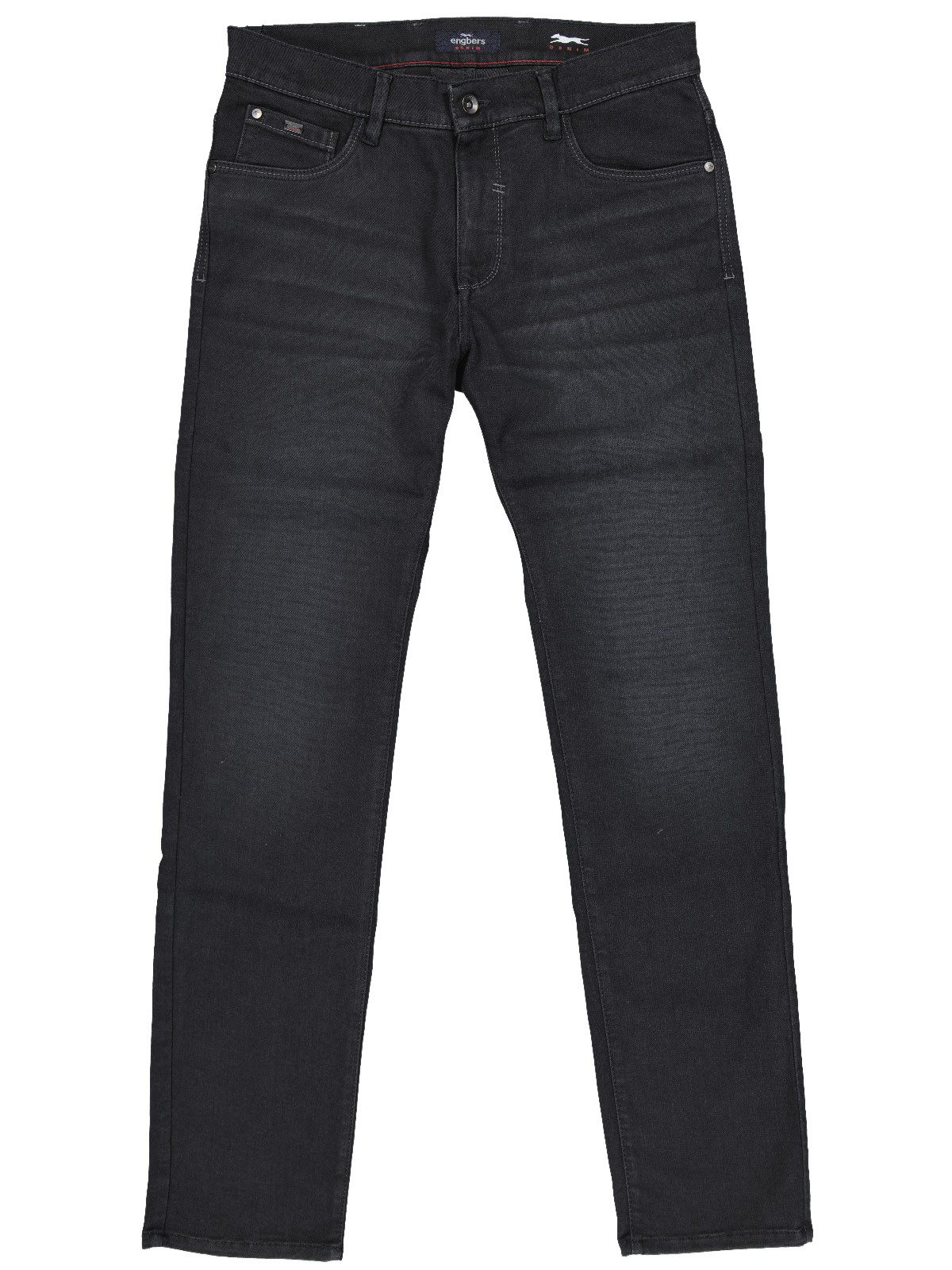 Engbers Stretch-Jeans Herren Jeans 5-Pocket Superstretch, Schwarz