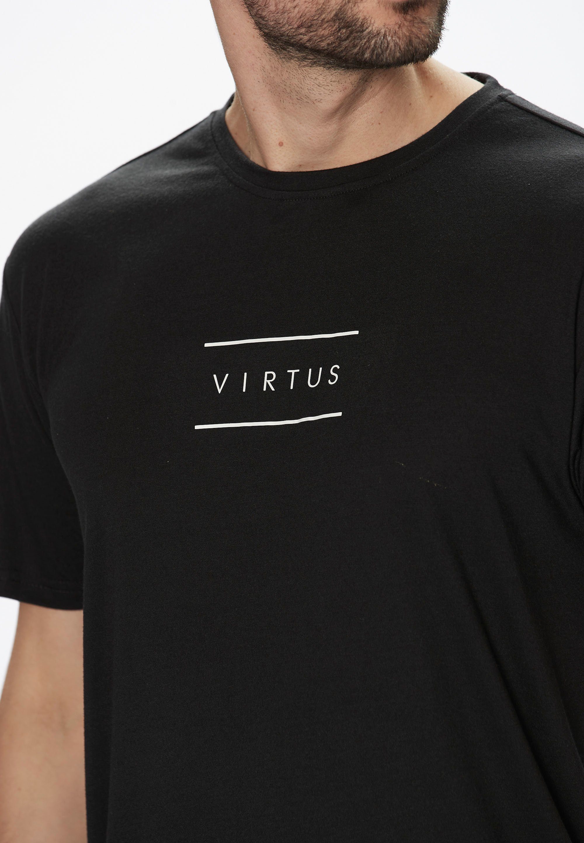 M T-Shirt QUICK schwarz Virtus S-S trocknender Tee Technologie HODDIE schnell DRY mit