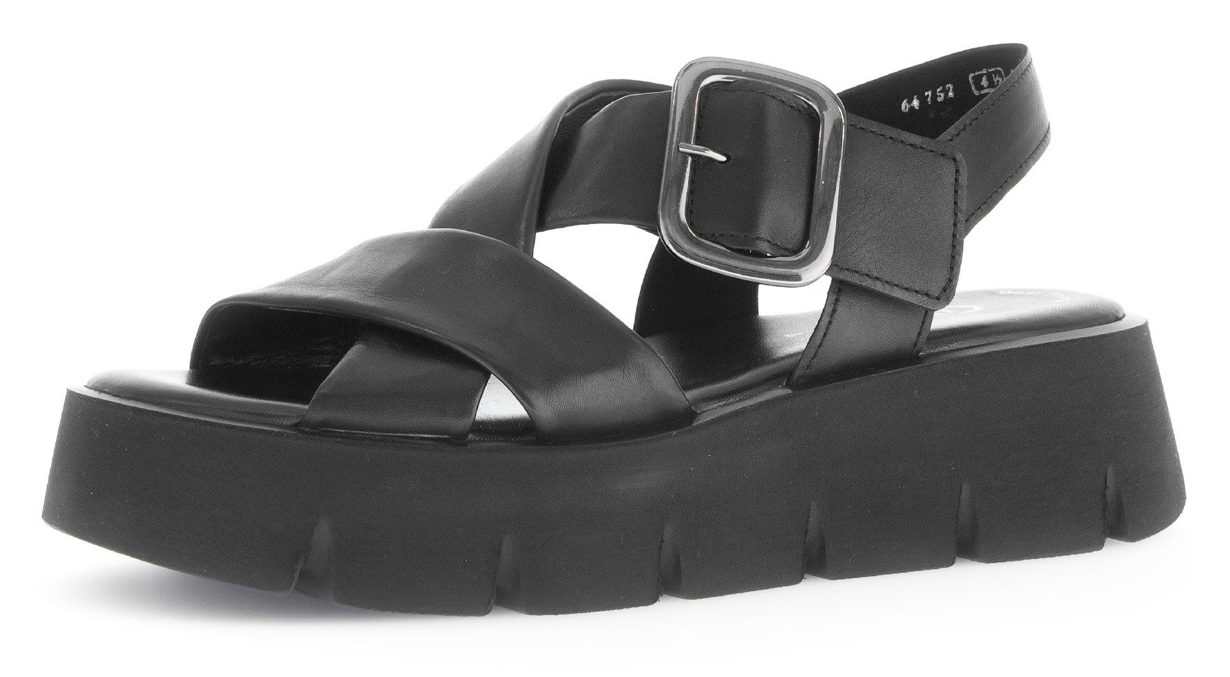 Gabor Sandalette, Plateau, Sommerschuh, Riemchensandale mit großer Zierschn günstig online kaufen