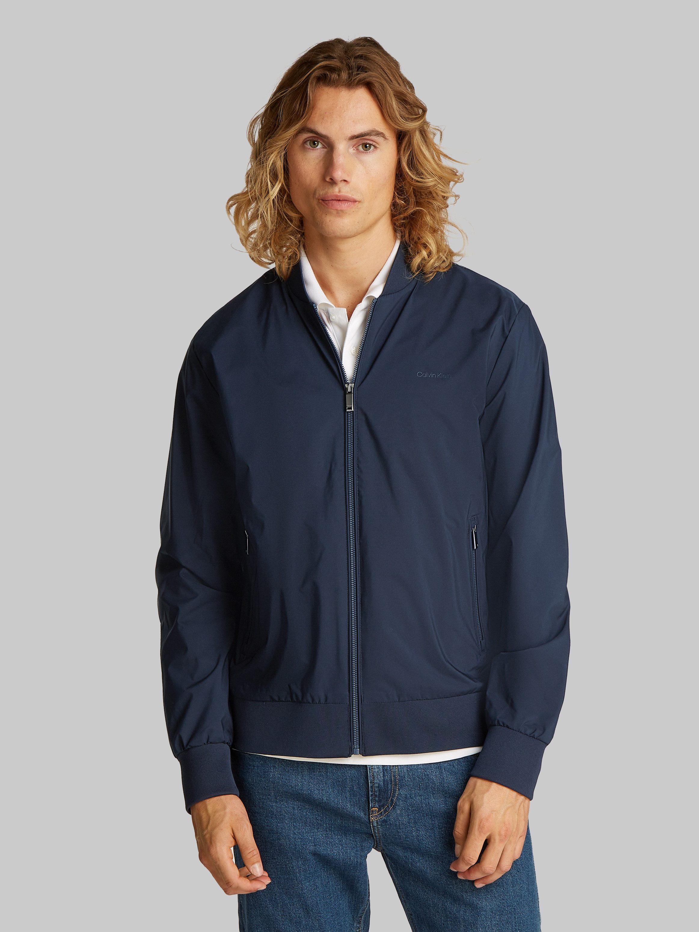 Calvin Klein Bomberjacke Regular fit, mit Rundhalsausschnitt günstig online kaufen