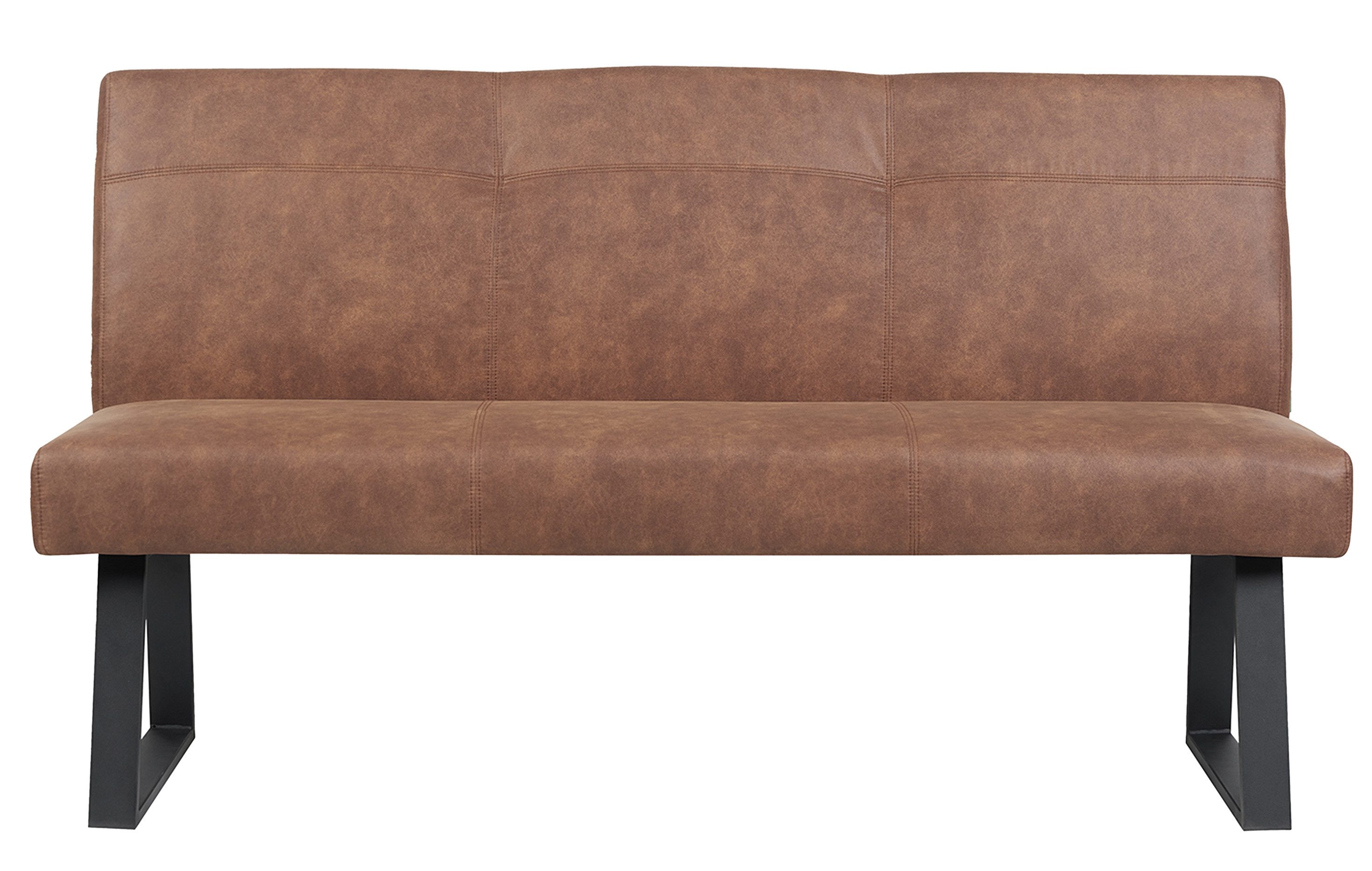 DUBI Möbel Essbank JOYCE, mit Federkernbox gepolstert, mit Rückenlehne, Metallgestell