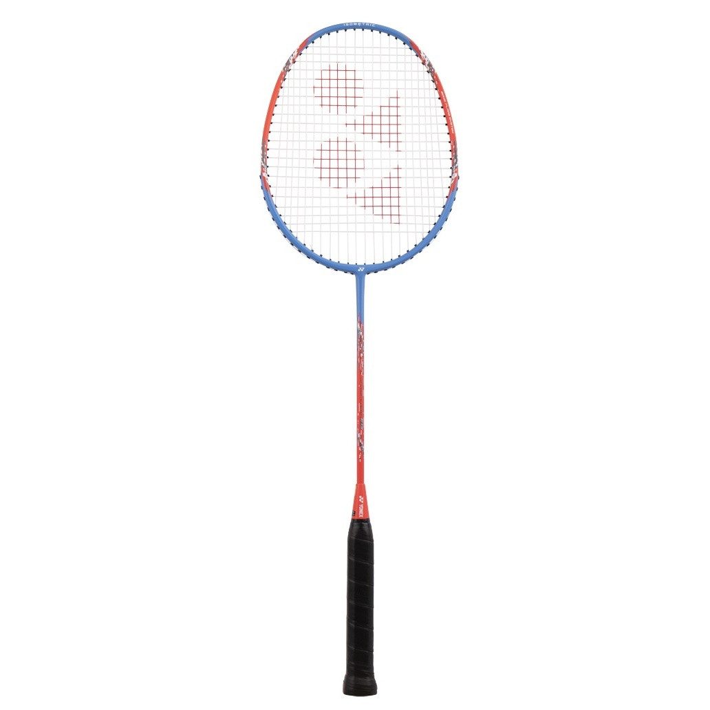 Yonex Badmintonschläger Nanoflare E13 (ausgewogen) blau/rot - besaitet, Gewichtsklasse: 3U/G4