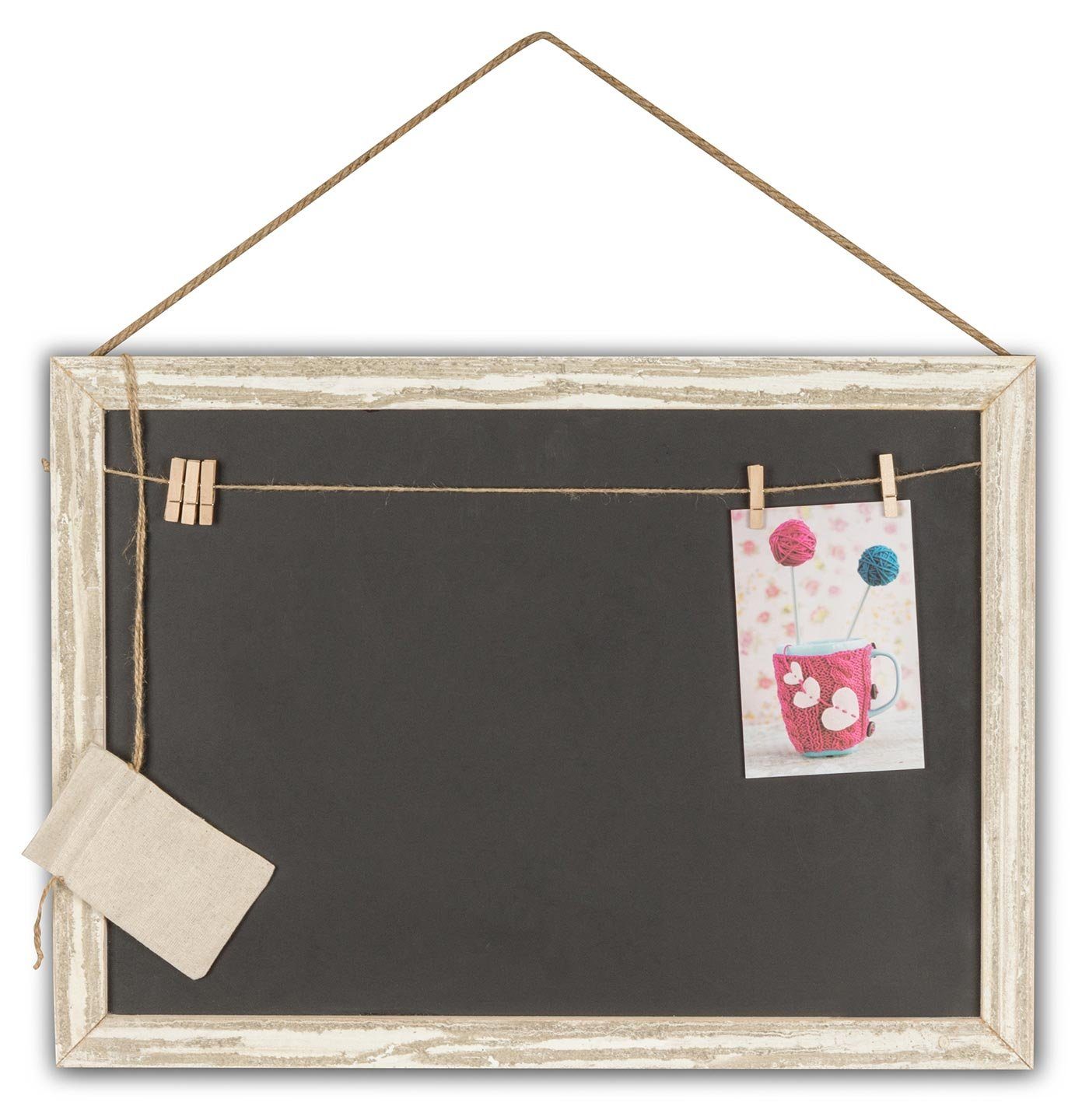 Levandeo® Memoboard, Rechteckige Memotafel 50x40cm Kreide-Tafel günstig online kaufen