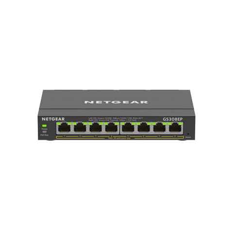 NETGEAR 8-Port Gigabit Ethernet PoE+ Plus Switch Netzwerk-Switch