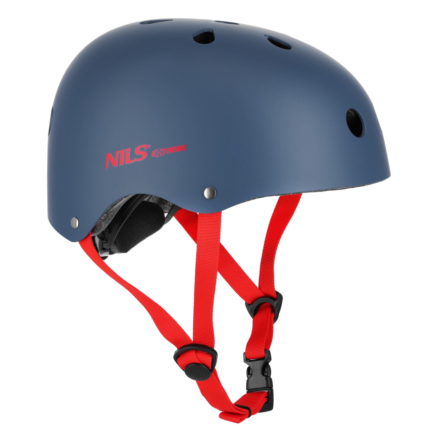 NILS EXTREME Allroundhelm Helm Fahrradhelm Rollerhelm Kinderhelm Skatehelm graublau rot