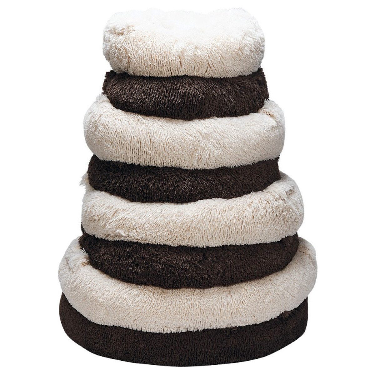 Beeztees Tierbett Hundebett Yala aus Plüsch beige