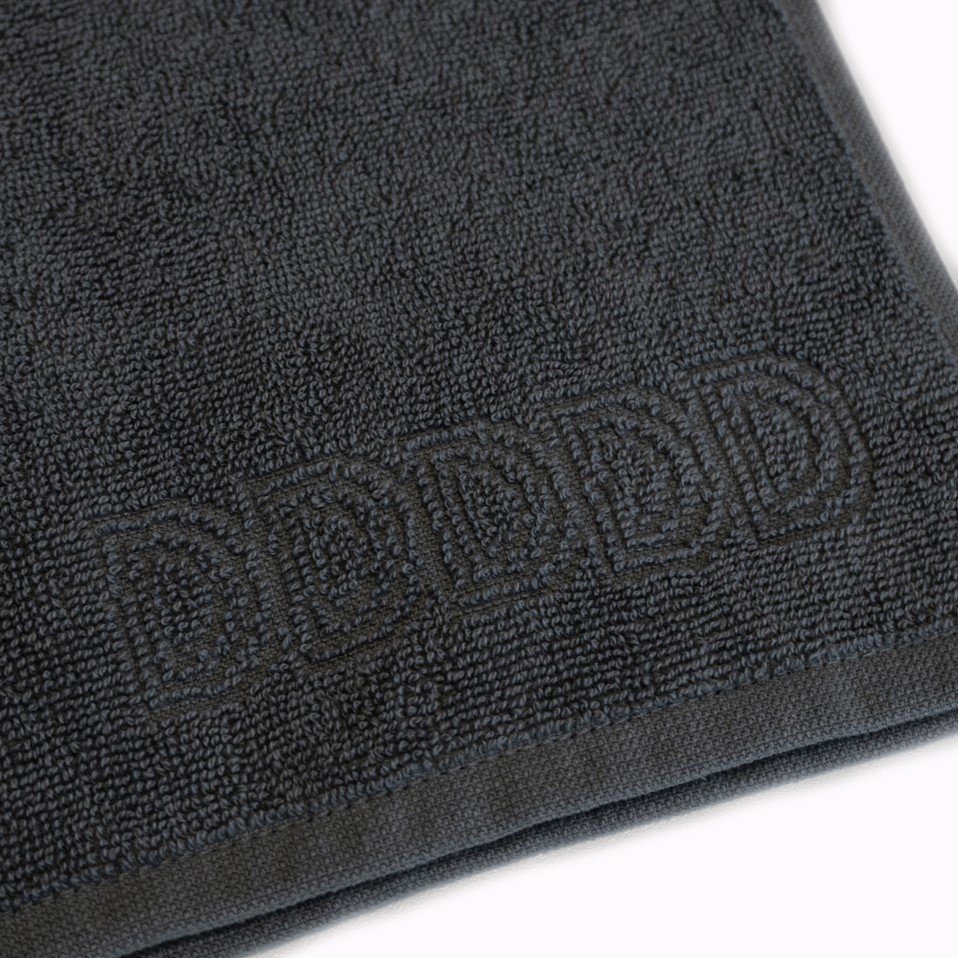 DDDDD Geschirrtuch Logo, Geschirrtuch Combi-Set: + x 4-tlg., 60 65 grau Küchentuch 50 2x 2x x (Set, cm 55 cm)