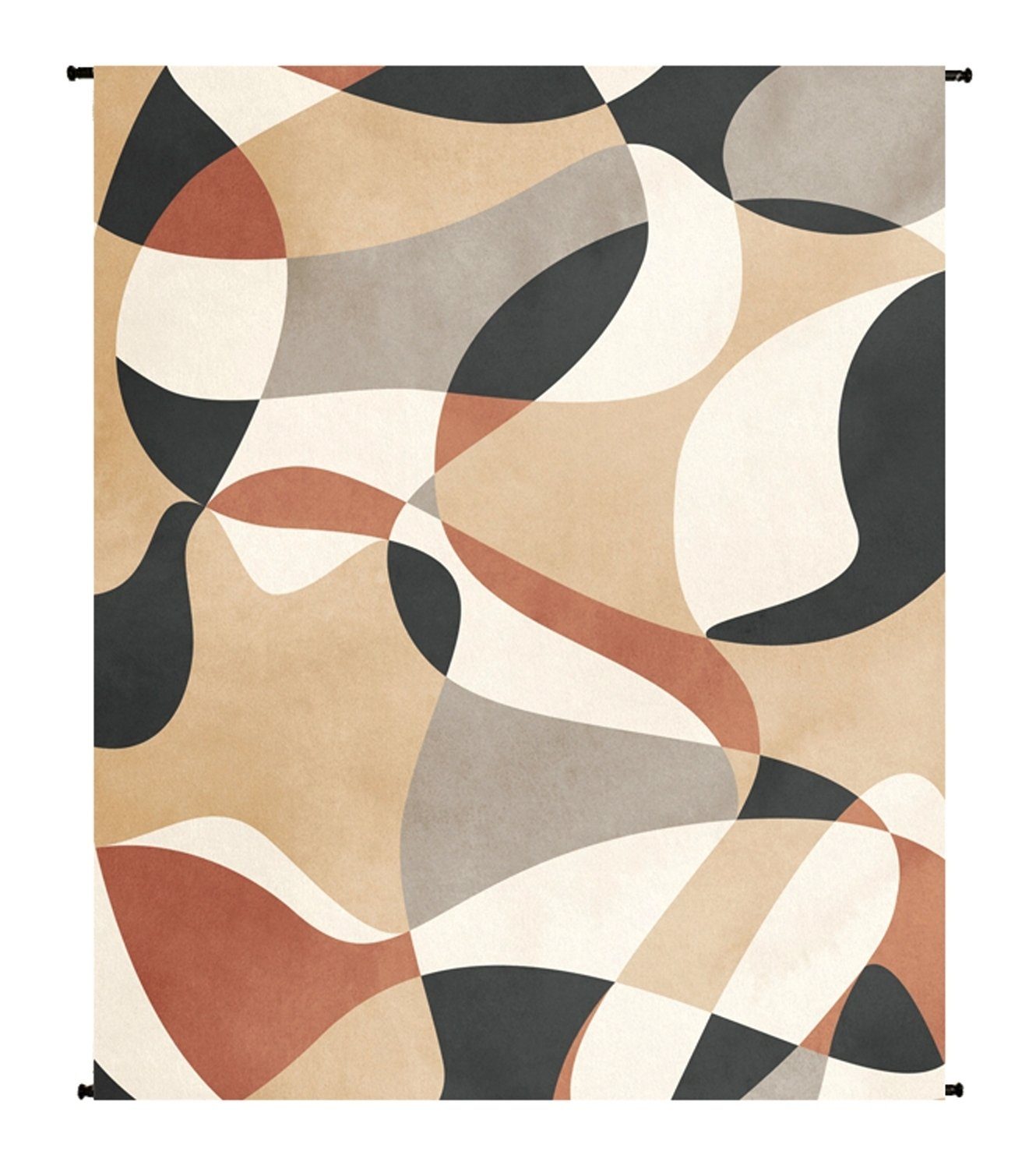 Wanddekoobjekt Mehrfarbig, 120 x 160 cm, Polyester, Gemustert