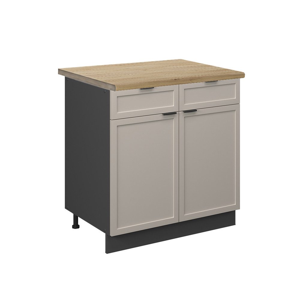Vicco Unterschrank Fame-Line, GrauBeige/Anthrazit, 80 cm, günstig online kaufen