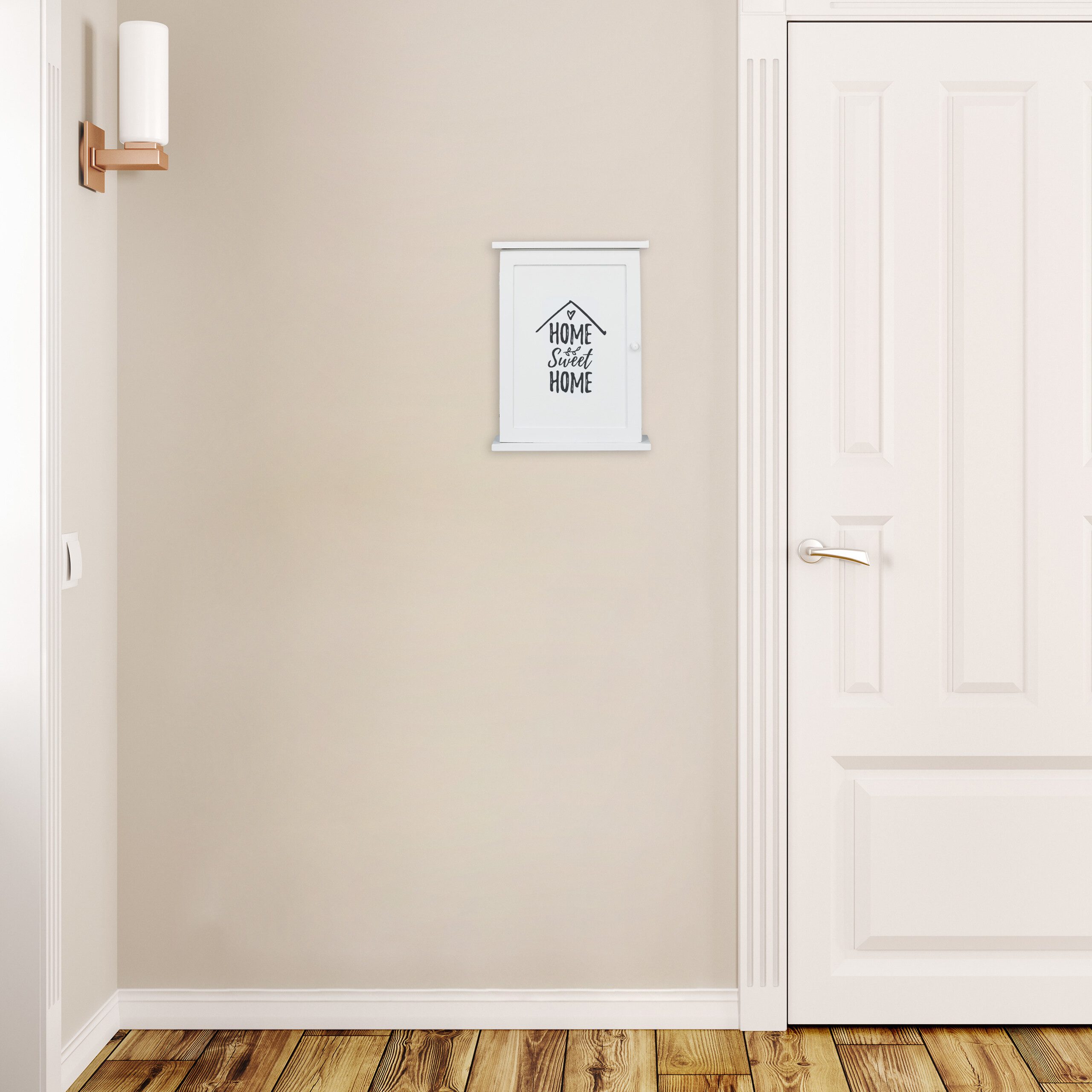 relaxdays Schlüsselkasten Holz mit Motiv, B günstig online kaufen