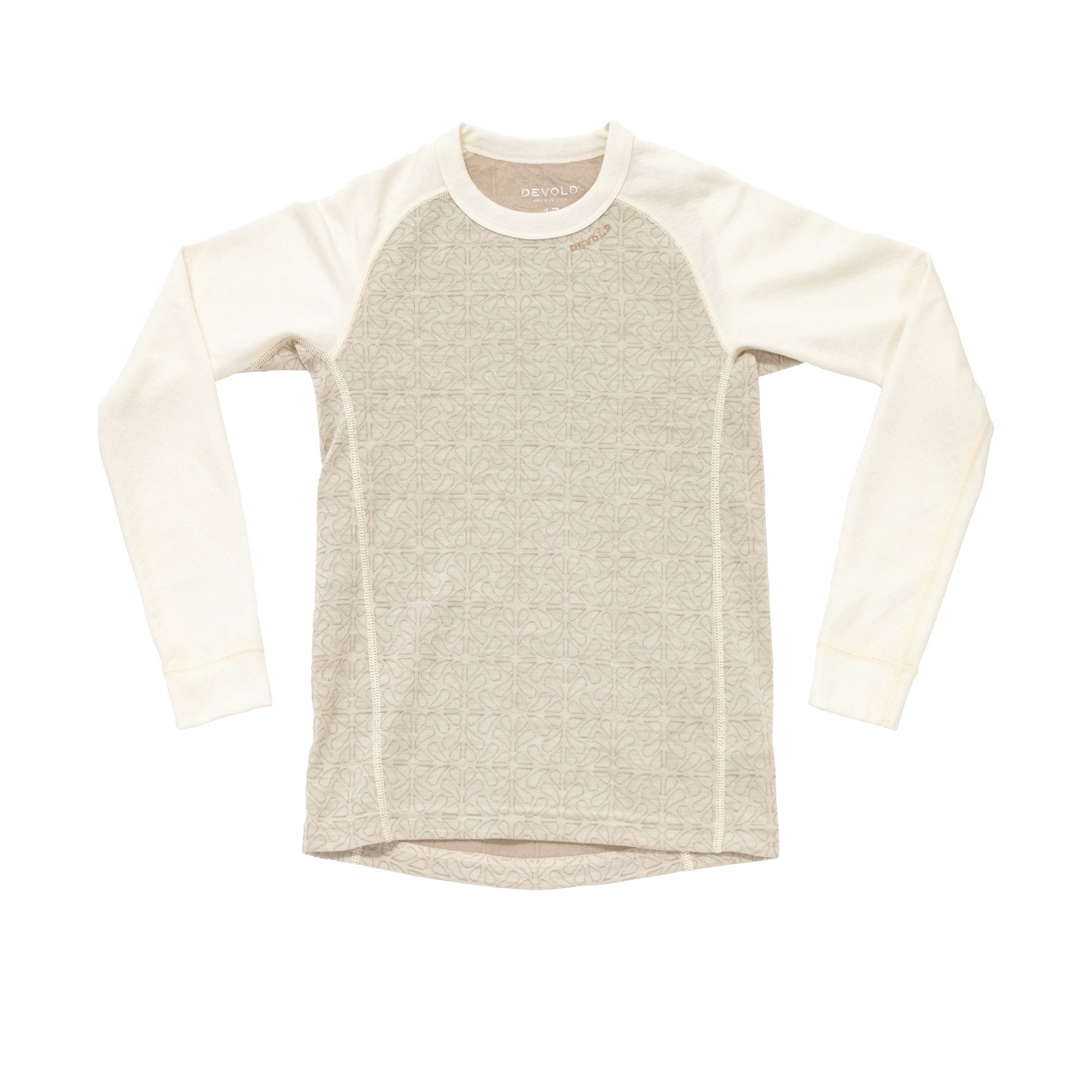 Devold Funktionsunterhemd DUO ACTIVE MERINO SHIRT JR - RAW WHITE