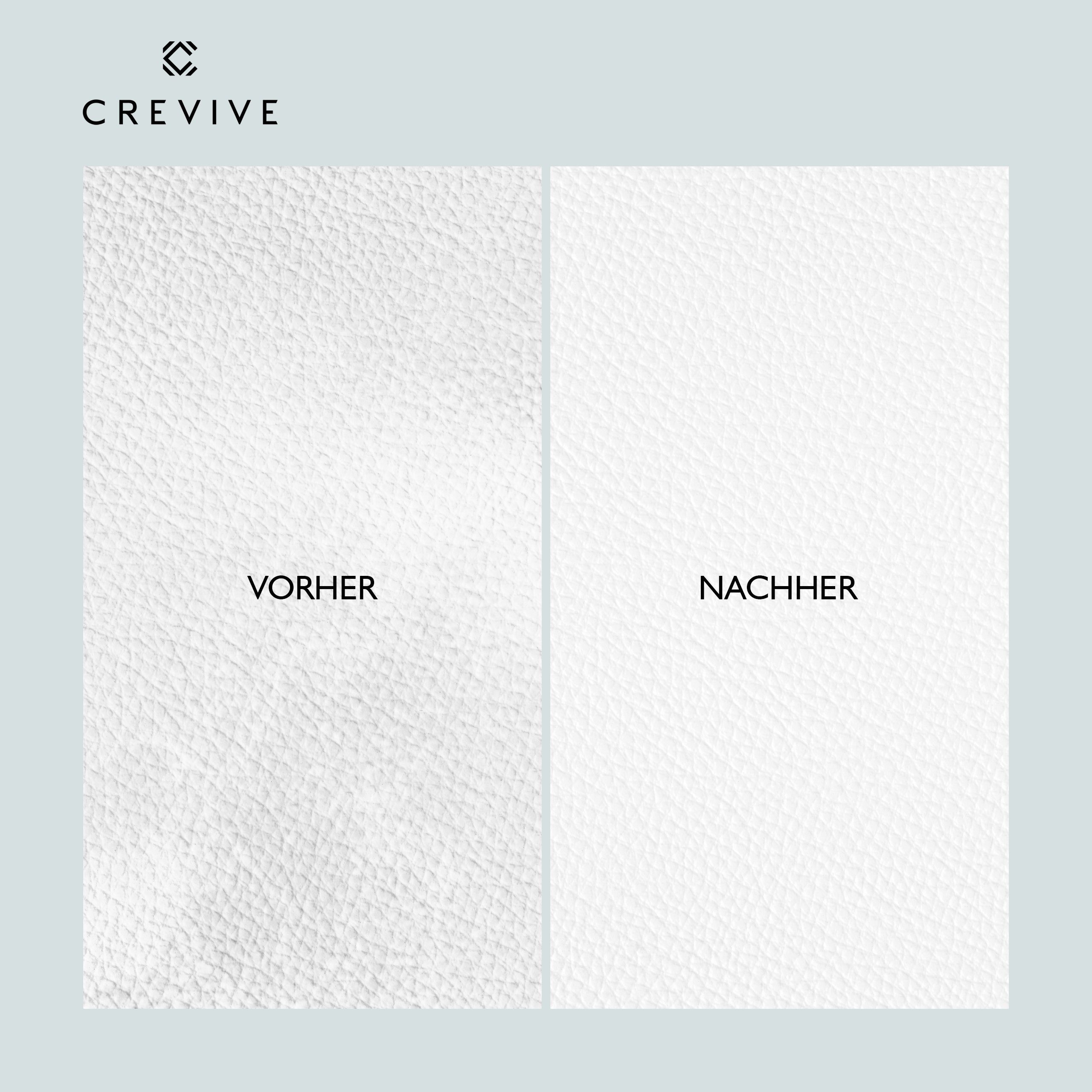 CREVIVE Lederreiniger (250 ml + 1x Schwamm, [- mit Aloe Vera, Made in Germany, Lederreiniger für alle Farben)