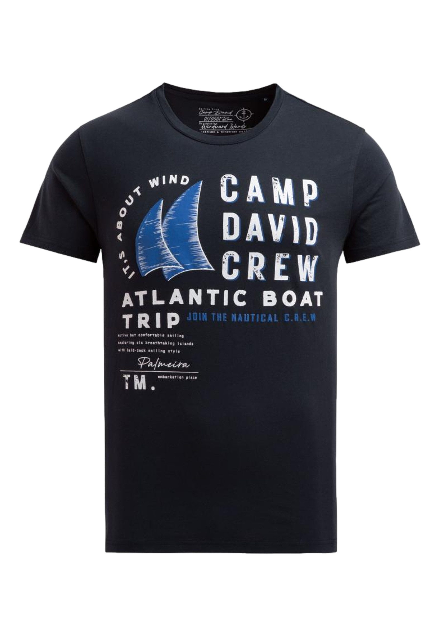 CAMP DAVID T-Shirt T-Shirt Cabo Verde Kurzarmshirt (1-tlg., 1)