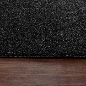 Veloursteppich Unicolor - Einfarbig, Carpettex, Läufer, Höhe: 11 mm, Einfarbig Kurzflor Teppich Wohnzimmer verschiedene farben und größen