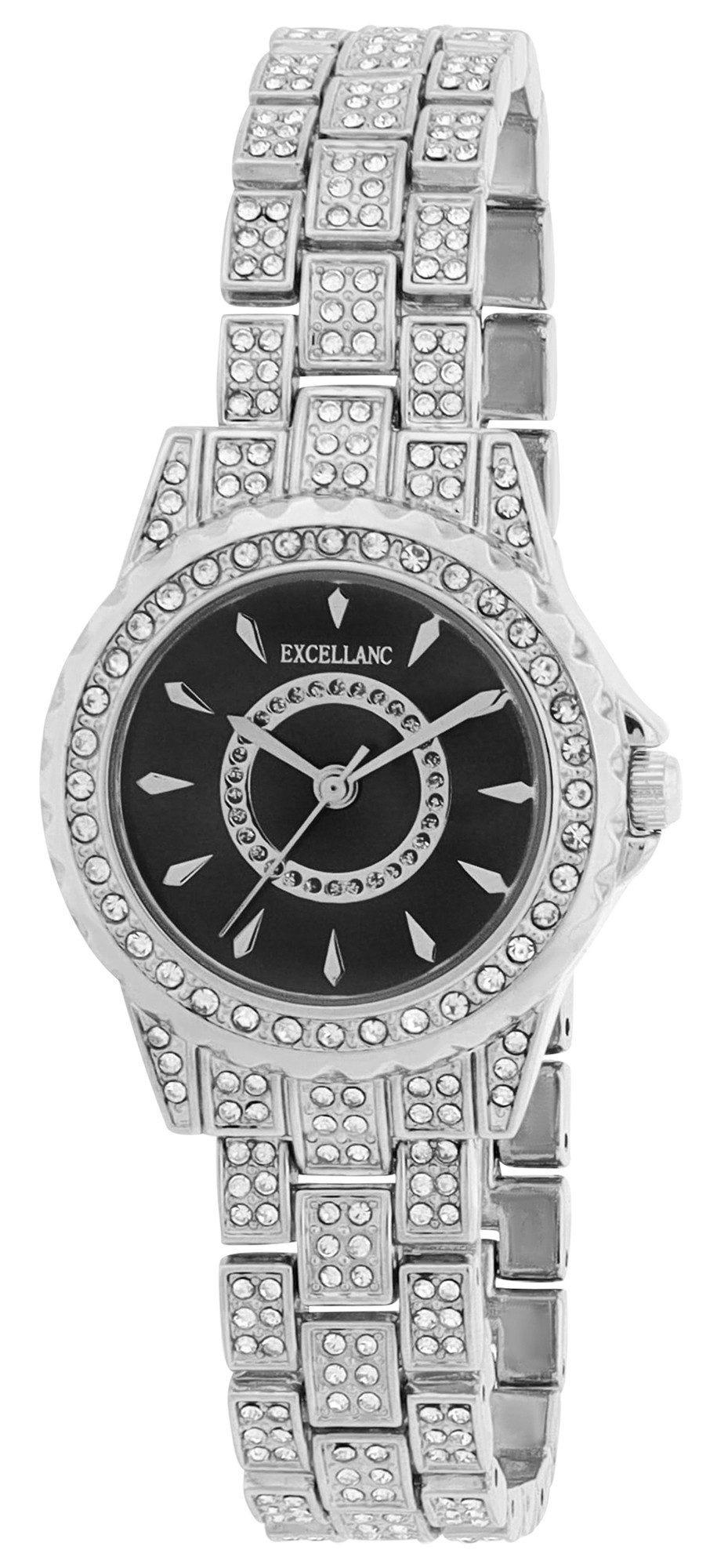 Excellanc Quarzuhr 1800275 Metallarmband, glamouröse, Strass günstig online kaufen