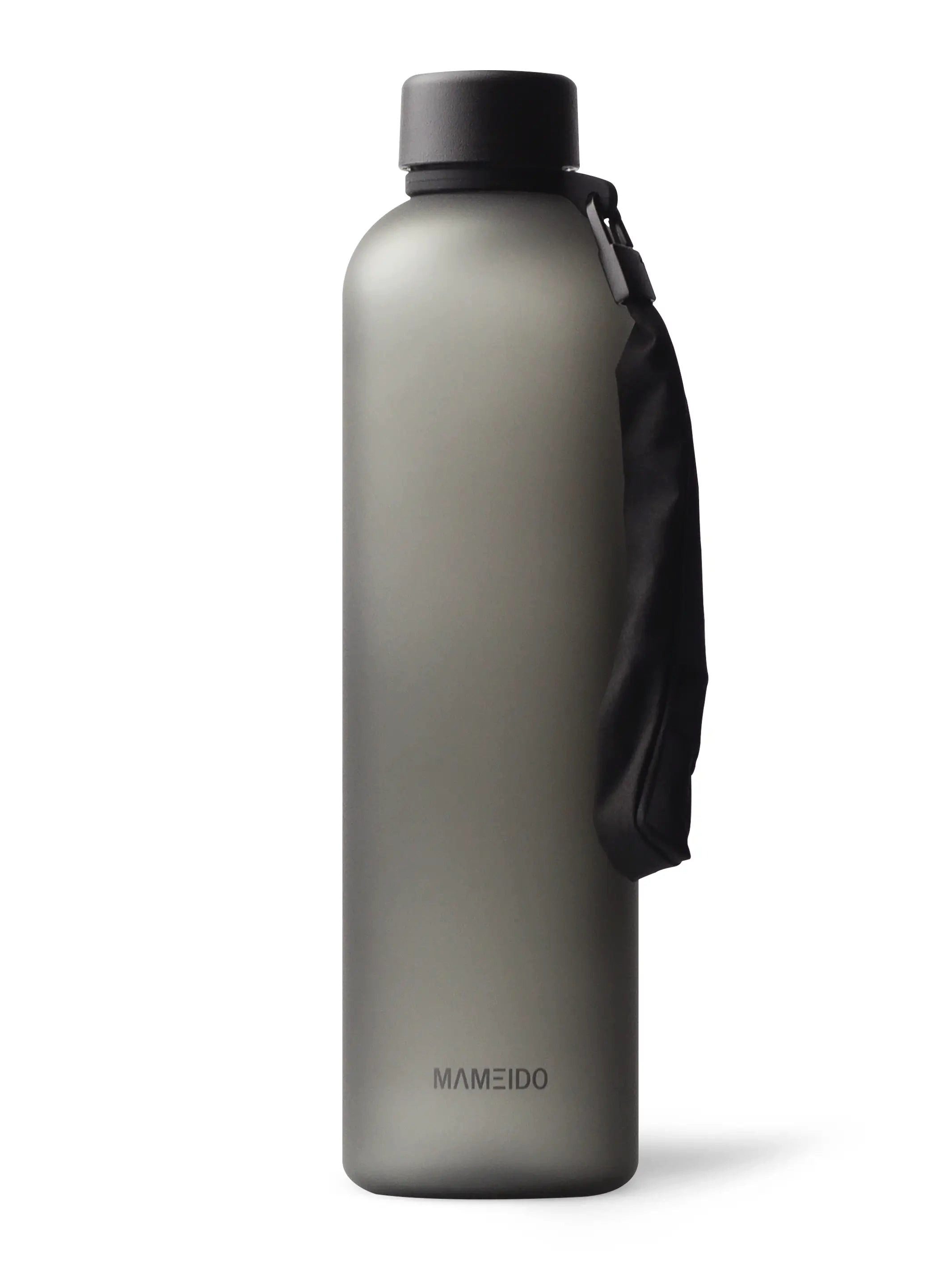 MAMEIDO Trinkflasche, auslaufsicher mit Zeitmarkierung & Handschlaufe in 600 ml, 1 l & 1,5 l
