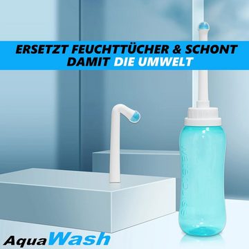 MAVURA Mobiles Bidet AquaWash Tragbares Premium Bidet Mobile Po Dusche Podusche (Anal Dusche Intimdusche Hämorrhoiden), Reizdarm Happy ersetzt Feuchttücher 500ml