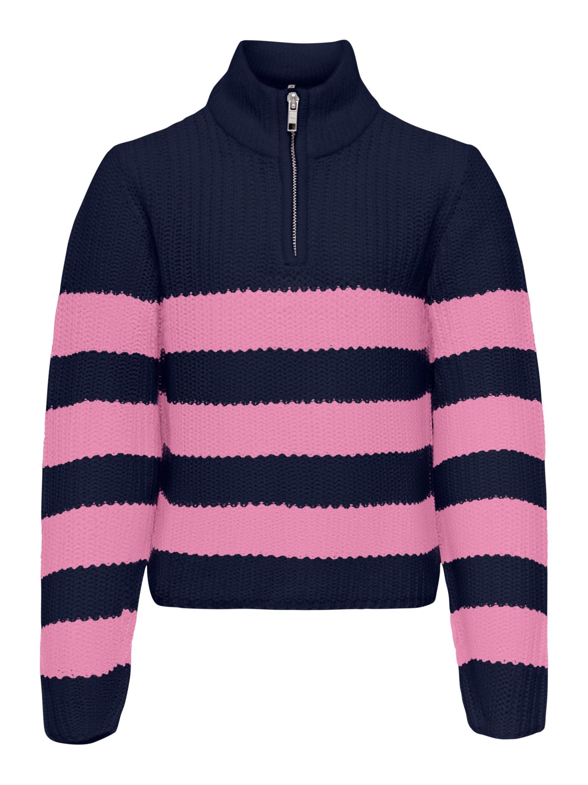 KIDS ONLY Strickpullover KOGNEWBELLA Maritime Blue Stripes:Moonlite Mauve