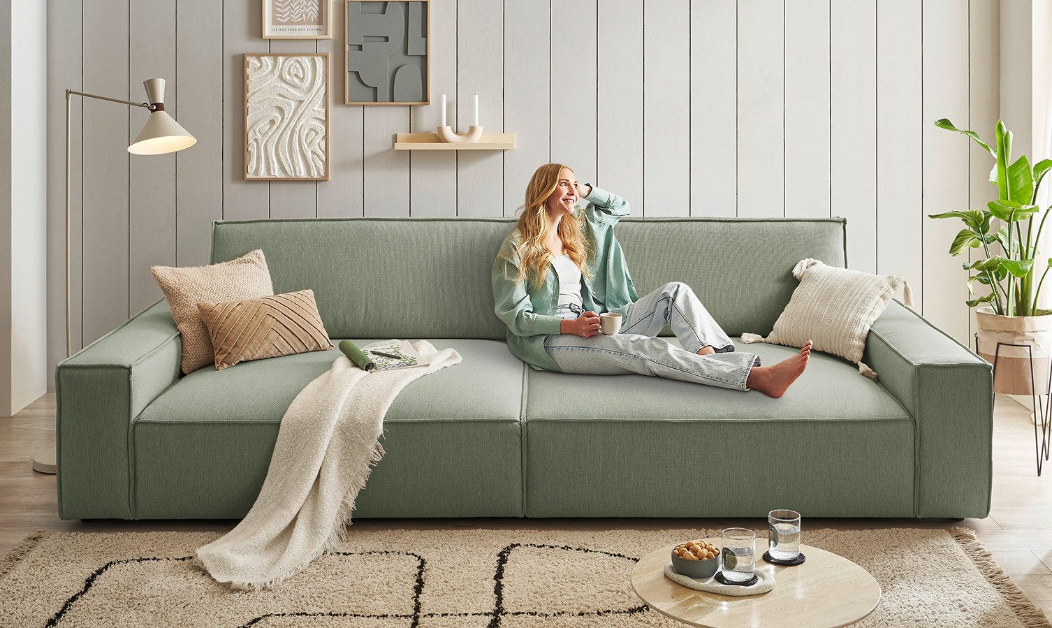 Home affaire Big-Sofa NEU: SHERWOOD XXL, günstig online kaufen