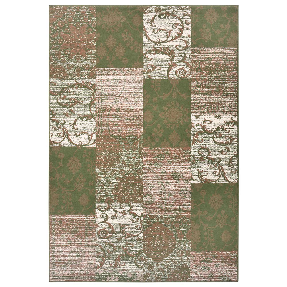 HANSE Home Designteppich Teppich Bloques Grün Creme, rechteckig, Höhe: 9 mm günstig online kaufen