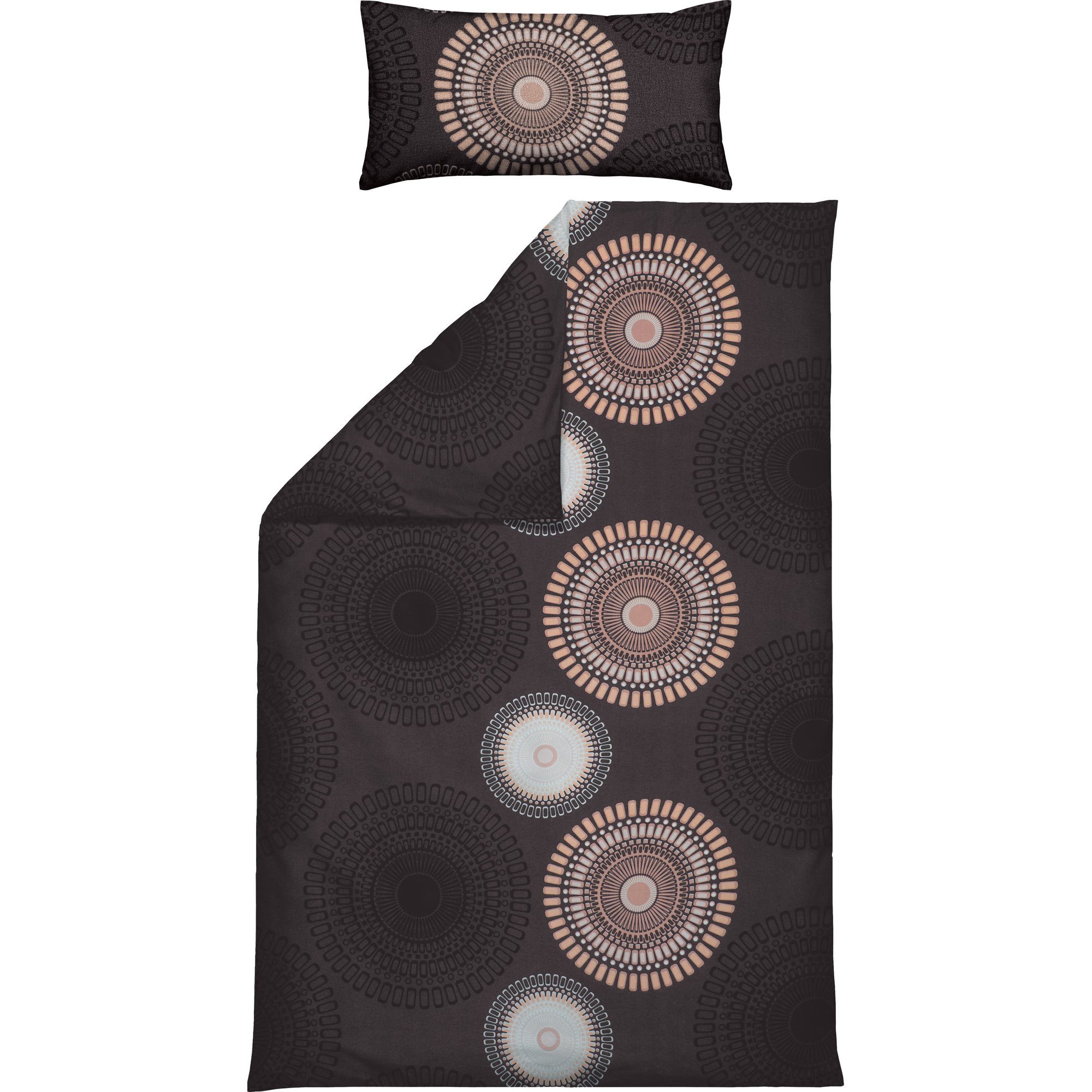 REDBEST Bettwäsche Bettwäsche, Biber, Kreise günstig online kaufen