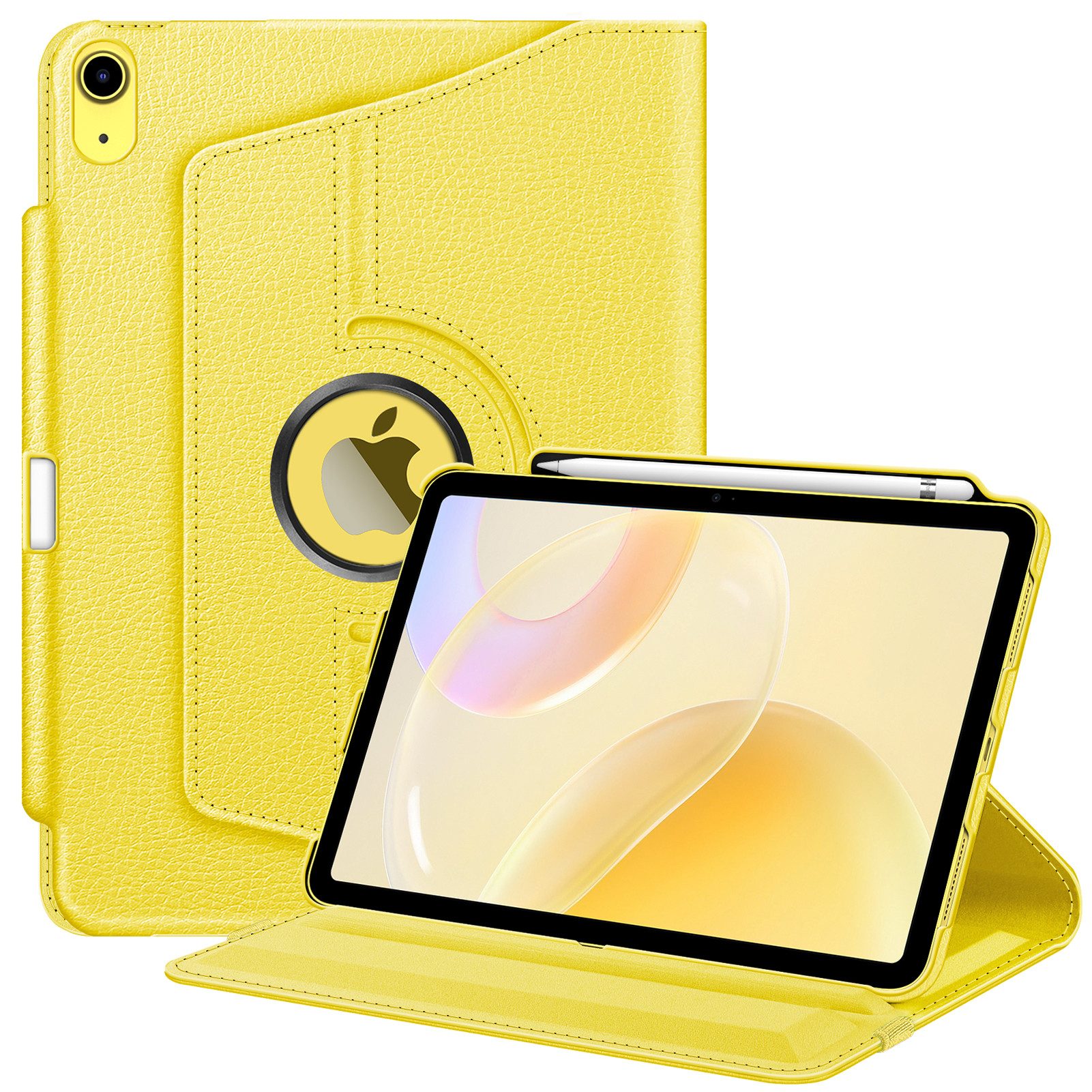 Fintie Tablet-Hülle für iPad 11. Generation 2025 11 Zoll (A16), iPad 10. Generation 2022 10.9 Zoll, mit Pencil Halter, 360 Grad drehbarem Ständer und Auto Schlaf/Wach