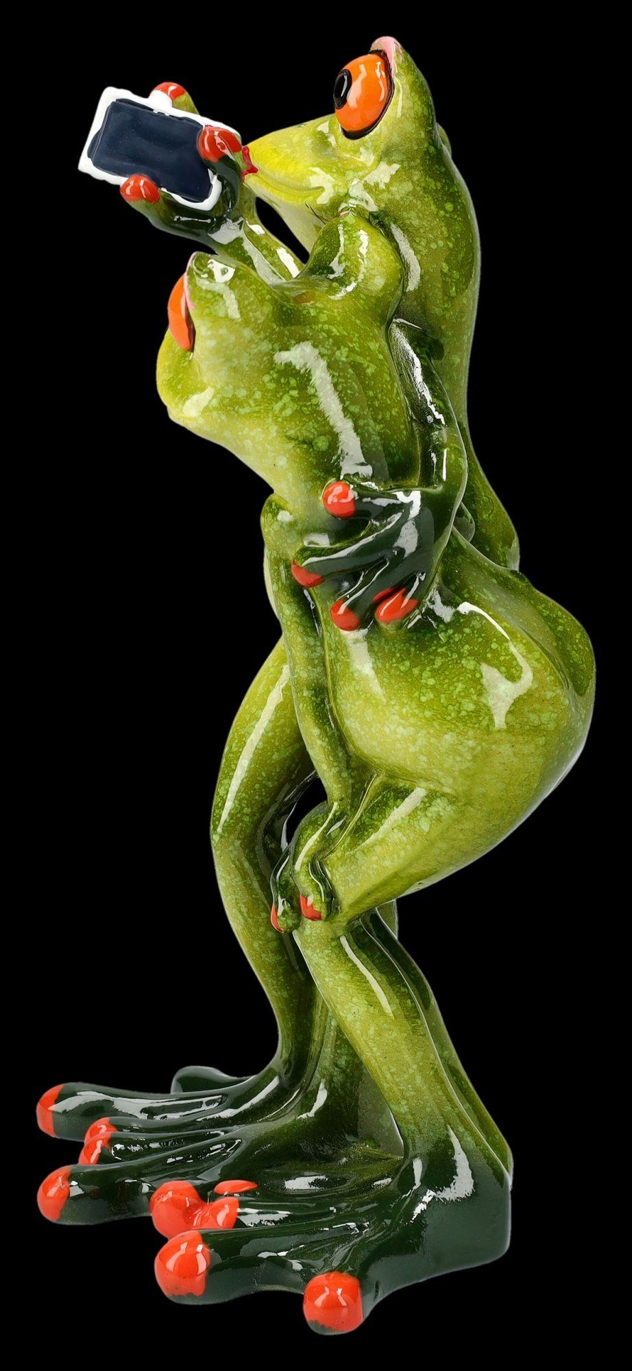 Dekoration spaßige Selfie GmbH Figur Figuren Dekofigur Lustige Tierfigur Shop Frosch - Liebespaar