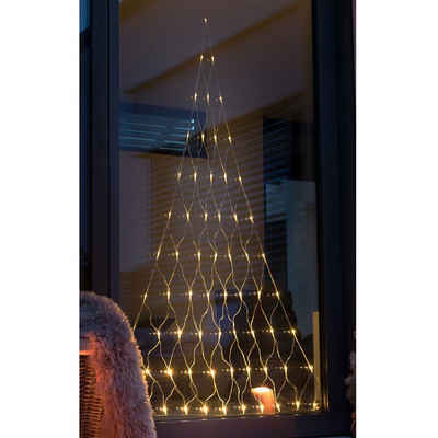 Home-trends24.de LED-Lichterkette LED Lichterkette Tannenbaum Baum Fenster Deko Weihnachtsdeko Timer