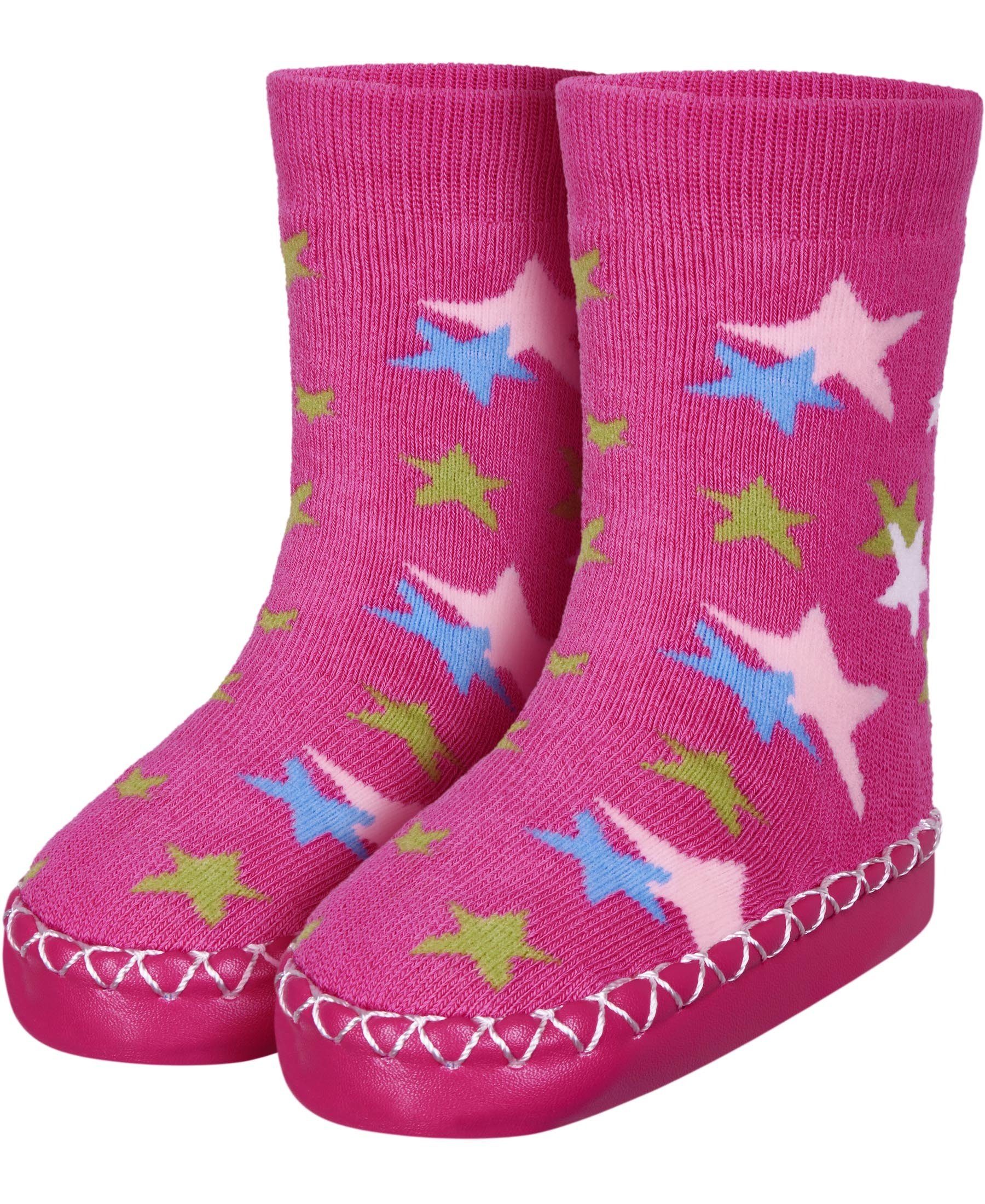 Playshoes Hüttenschuh Sterne Hausschuh