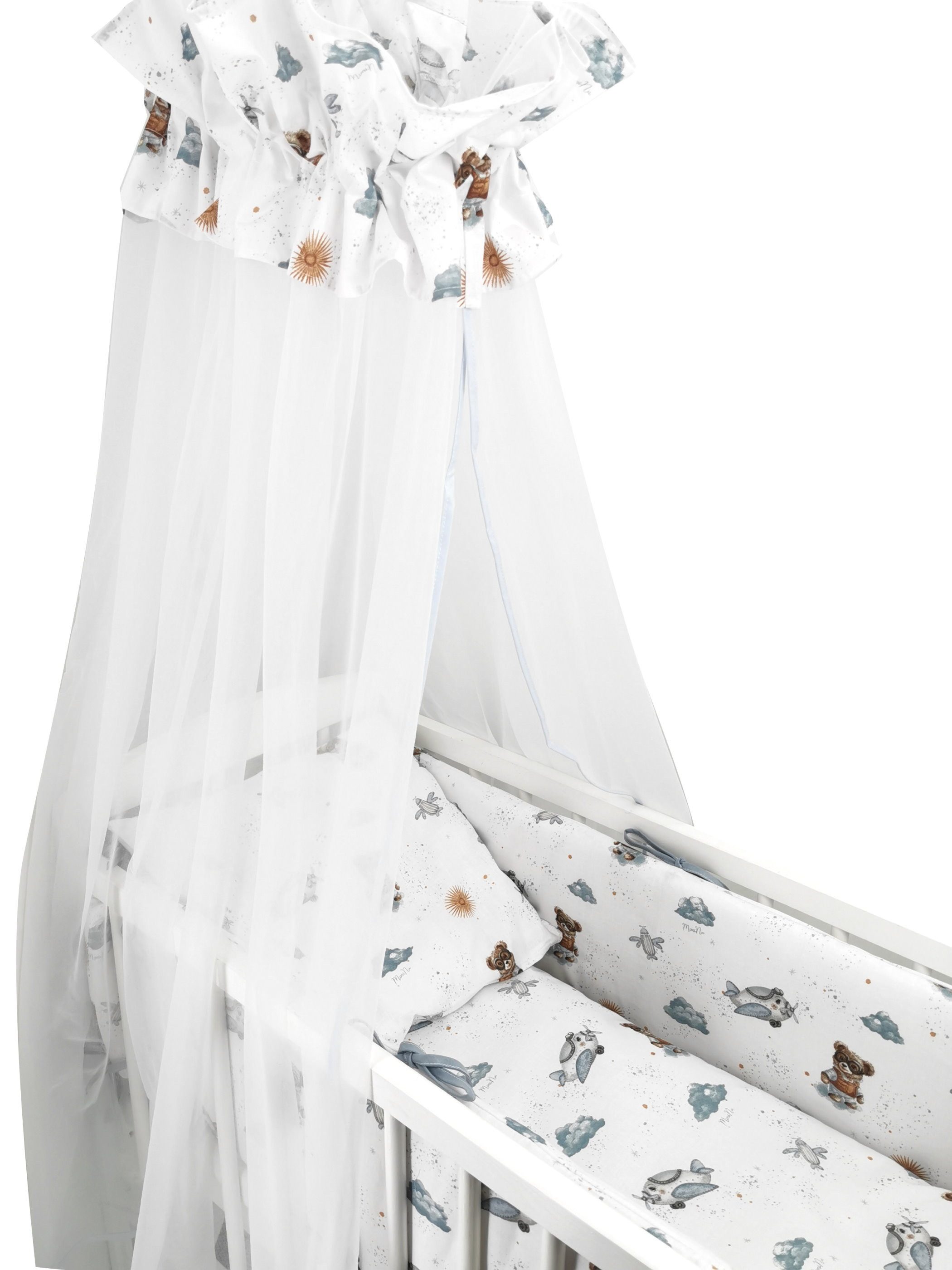 Baby-Delux Beistellbett Babybett Teddy Pilot Blau, günstig online kaufen