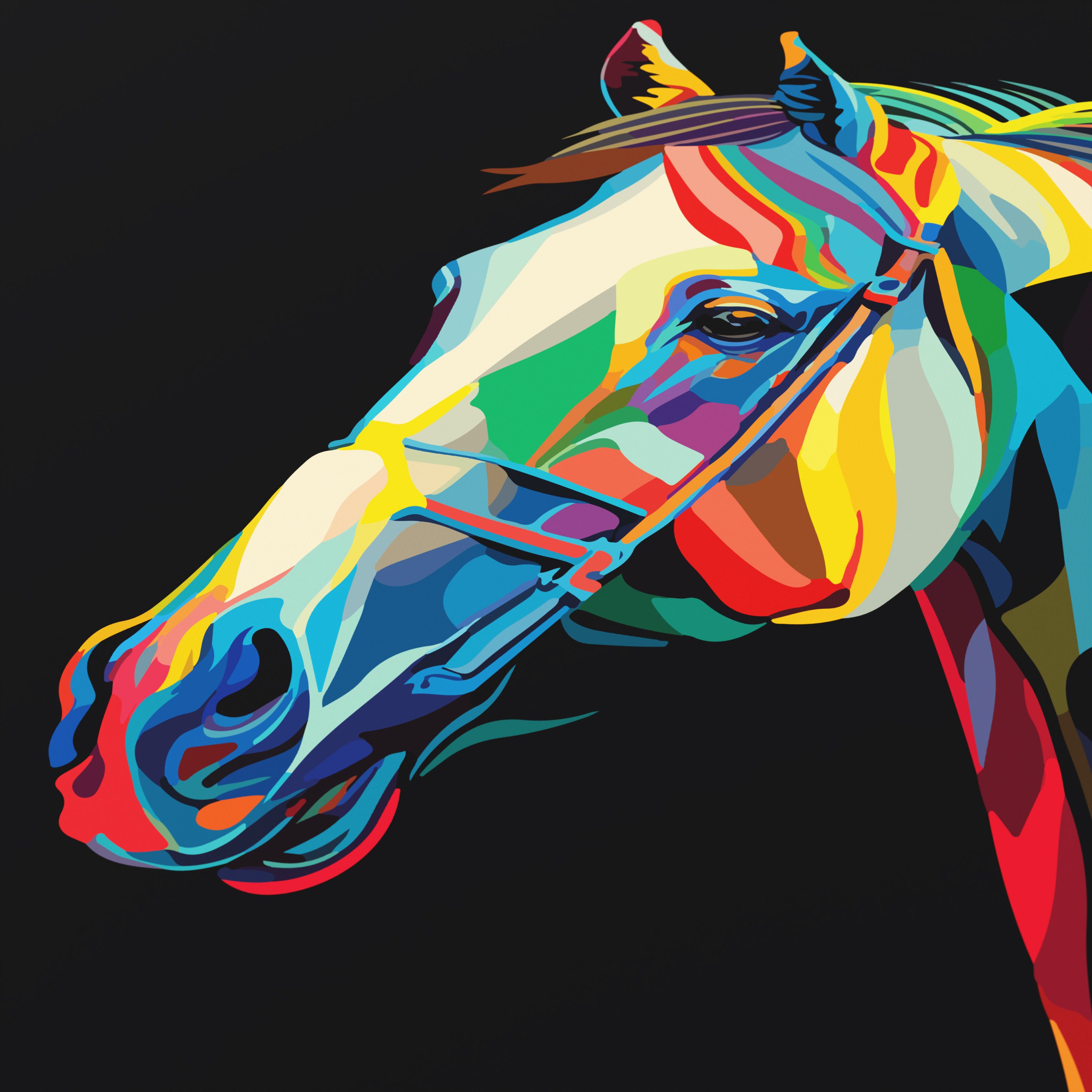 Titanwolf Gaming Mauspad XXL Speed Mousepad 900 x 400 x 3 mm, Schreibtischauflage, abwaschbar, rutschfeste Rückseite, Geschwindigkeit & Präzision, Colour Horse