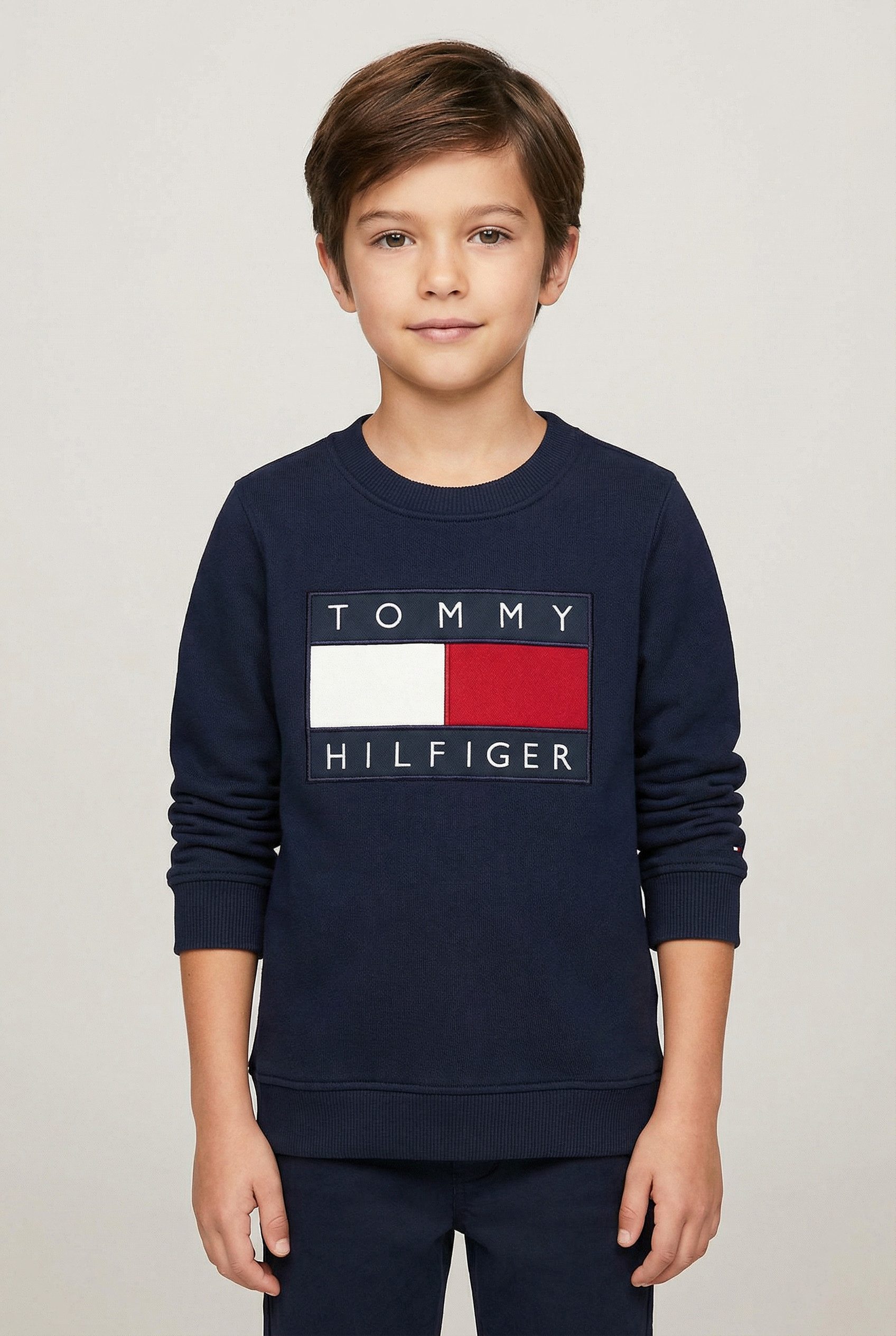 Tommy Hilfiger Sweatshirt Kinder bis 16 Jahre, mit Rundhalsausschnitt