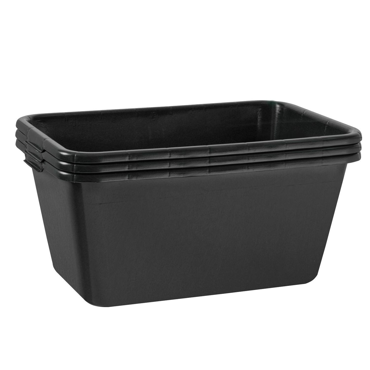 BURI Mörtelkübel 3x Mörtelkasten 40 Liter Mörtelwanne 60x40cm