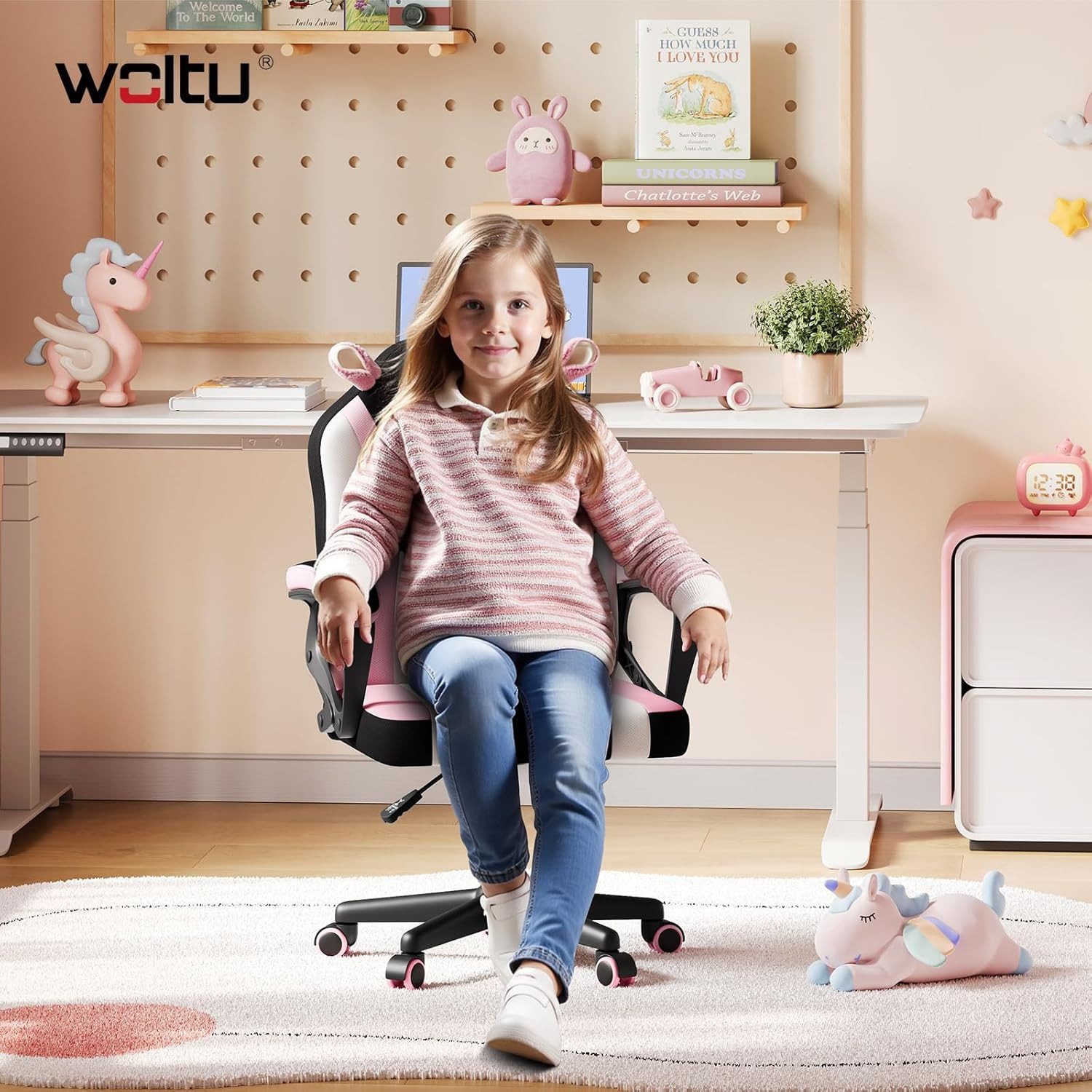 Woltu Gaming-Stuhl (1 St), Gaming Stuhl Kinder, mit doppelte radsätze, Ergo günstig online kaufen