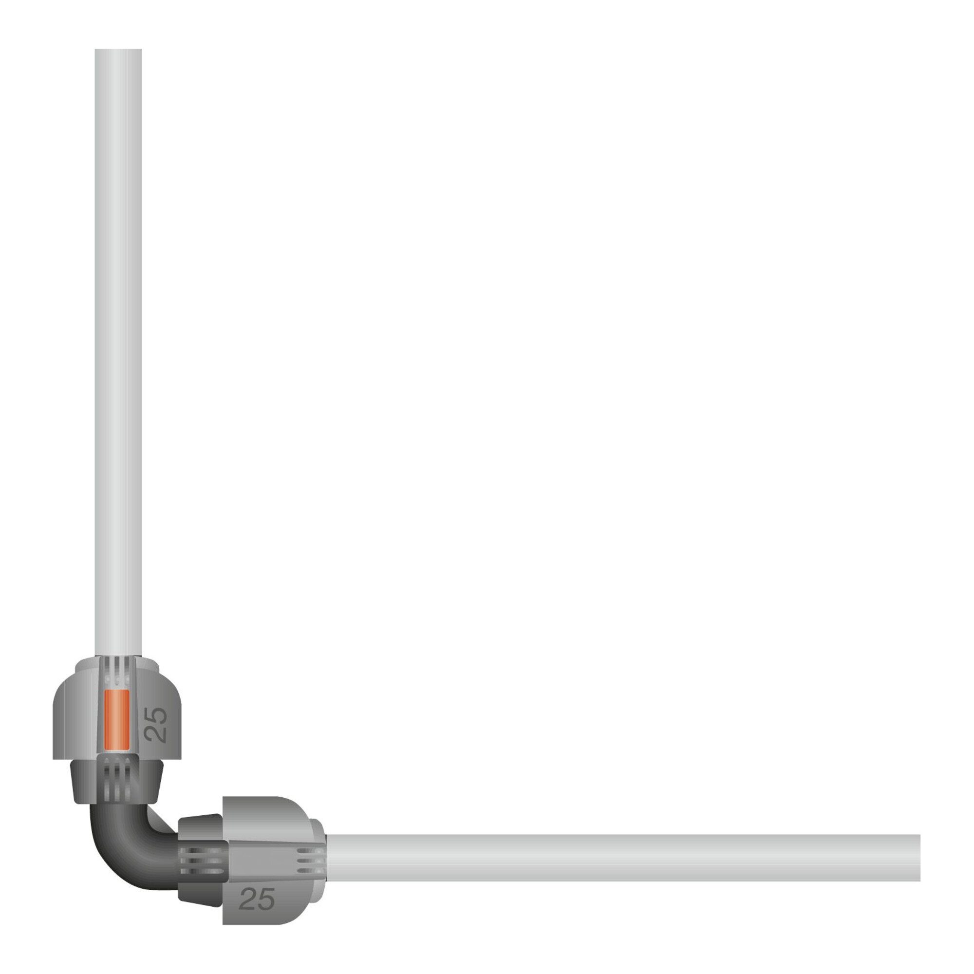 GARDENA Schlauchverbinder GARDENA Sprinklersystem L-Stück, 25 mm