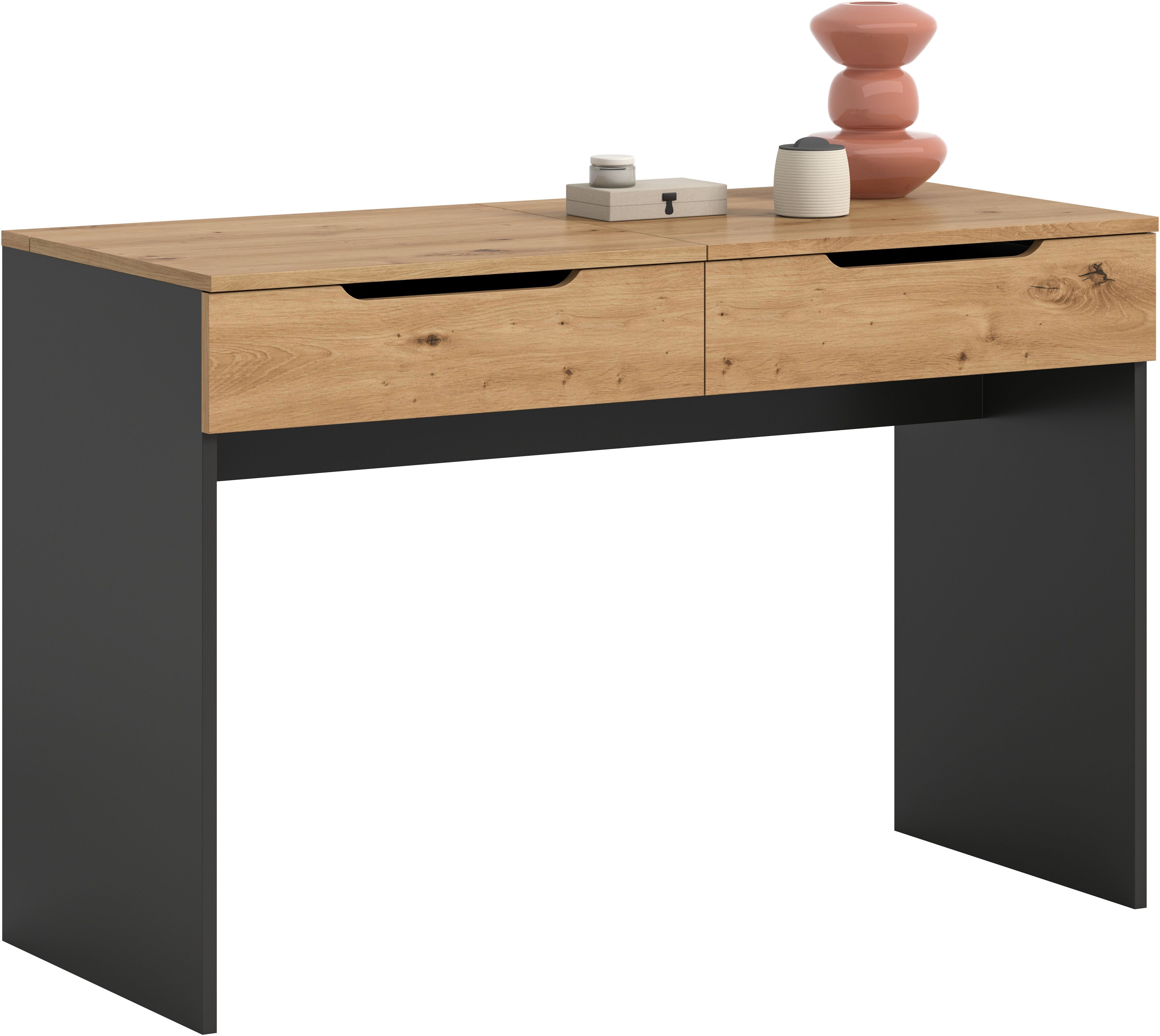 Home affaire Schminktisch REHAT, TOPSELLER!, Breite 115cm, 1 Schubkasten, Klappe inkl. Spiegel (durch weitere Artikel der Serie REHAT erweiterbar), Konsolentisch, Tisch, Klapptisch, Anrichte, Sekretär, Kommode