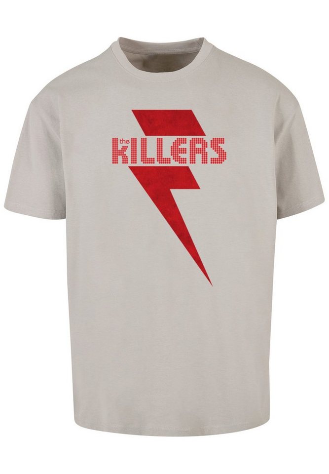 F4NT4STIC T-Shirt The Killers Rock Band Red Bolt Print, Weite Passform und  überschnittene Schultern