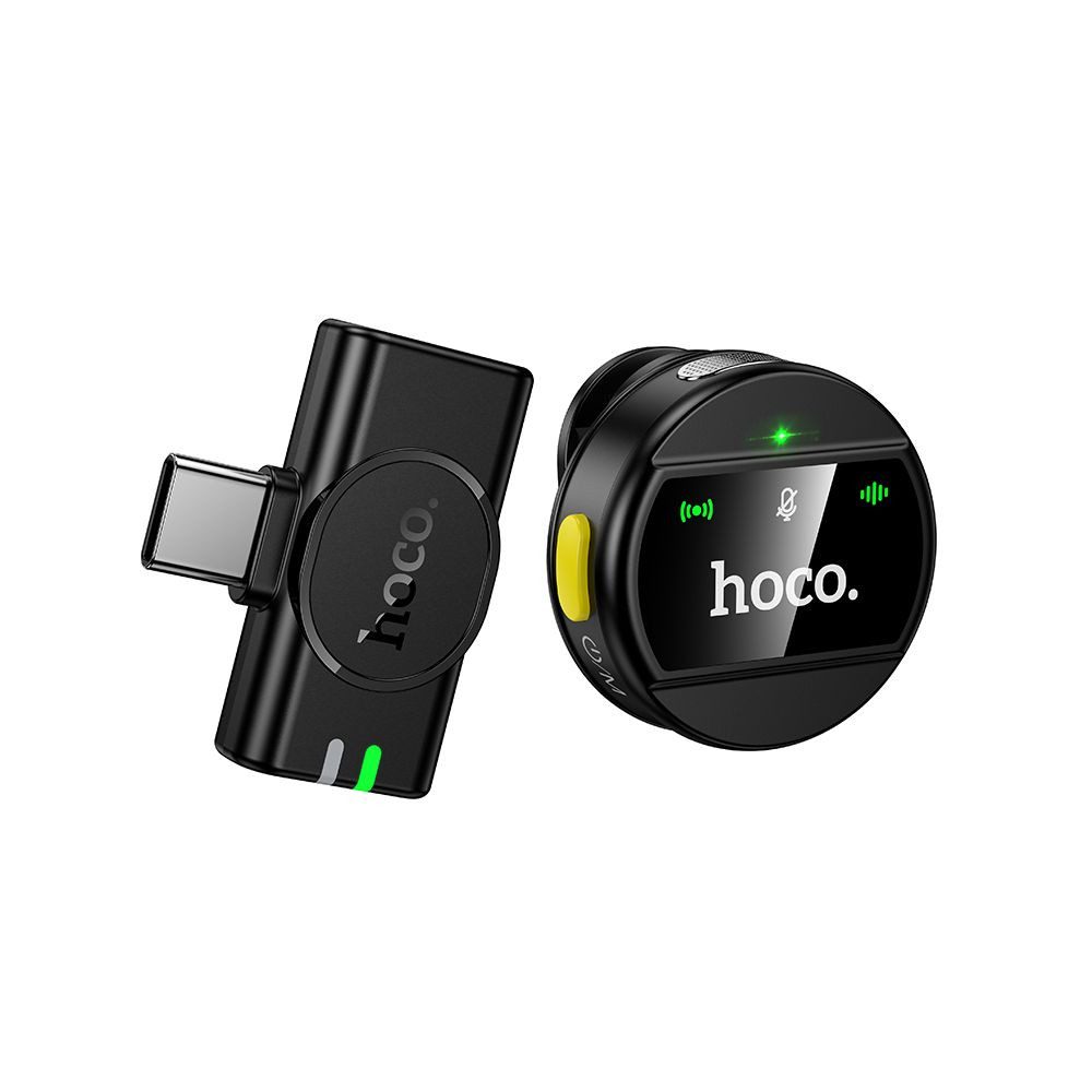 hoco. Hoco L21 kabelloses Mikrofon USB-C Schwarz Bluetooth-Lautsprecher