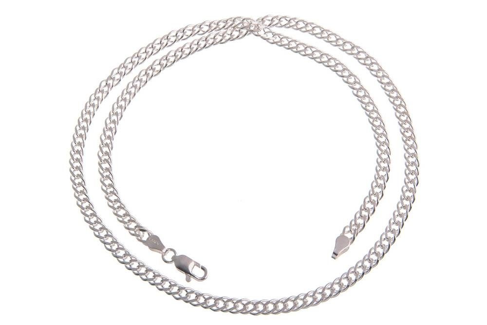 Silberkettenstore Silberkette Zwillingspanzerkette 4,5mm - 925 Silber | Silberketten