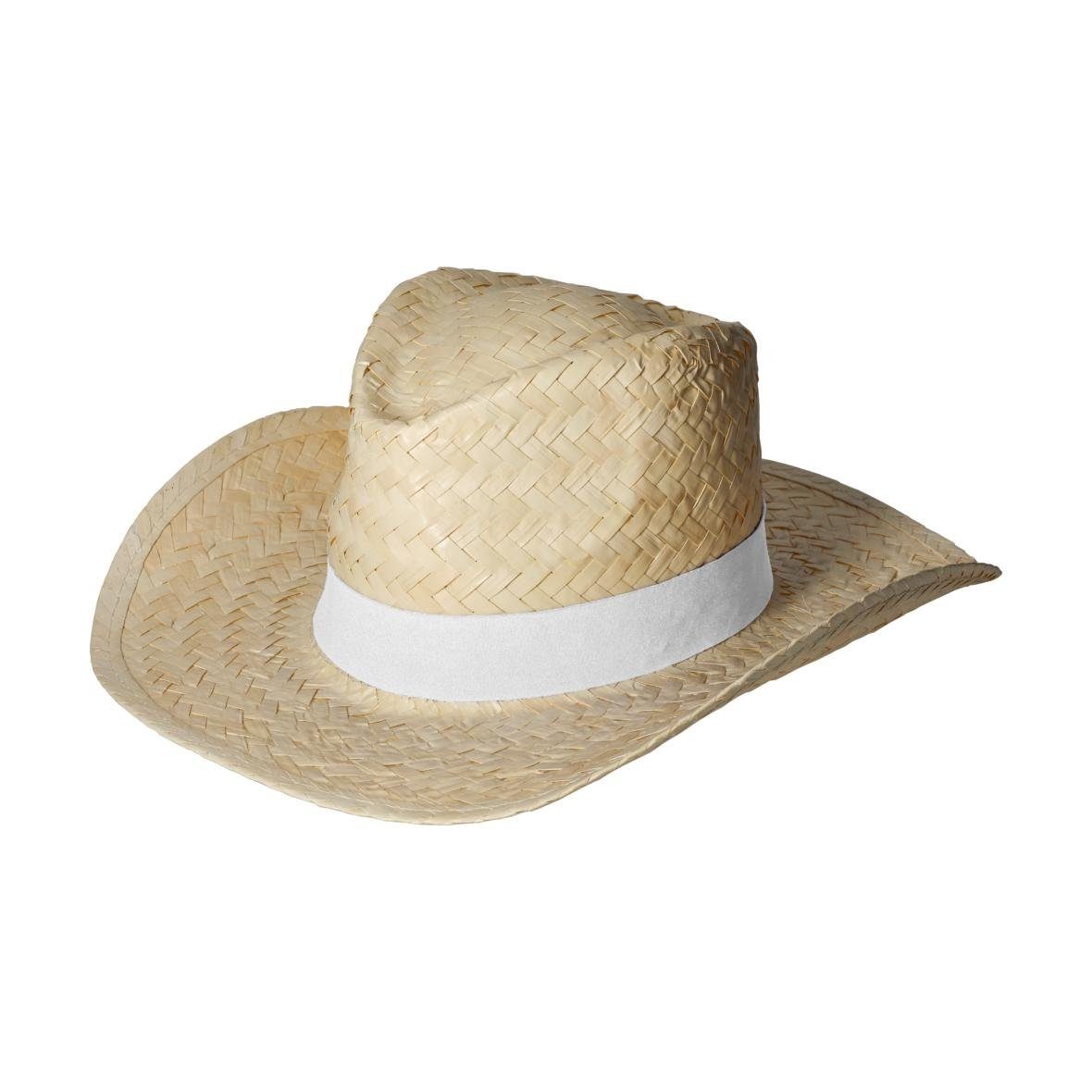 elasto Schirmmütze Strohhut 'Texas' Unisex Sonnenhut für Damen und Herren