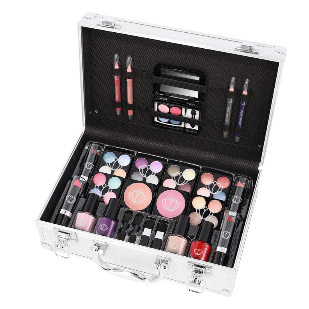 ZMILE COSMETICS Schmink-Koffer 43 teiliges Schminkkoffer Set Darling gefüllt im Alu Design