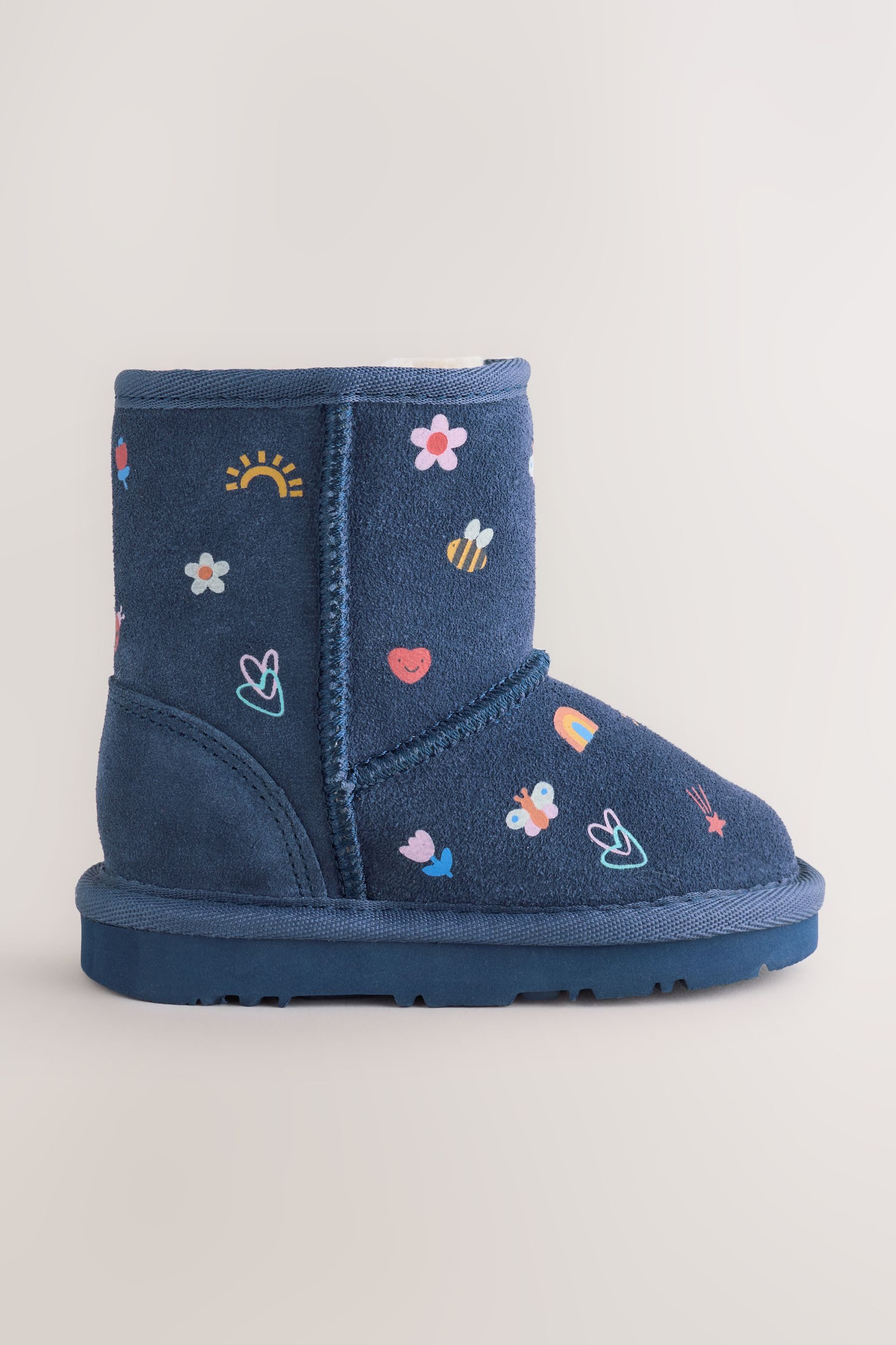 Next Wasserabweisende Schlupfstiefel aus Veloursleder Babystiefel (1-tlg)