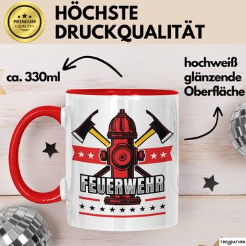 Trendation Tasse Feuerwehr Tasse Geschenk Für Feuerwehrmann Geschenkidee Hydrant