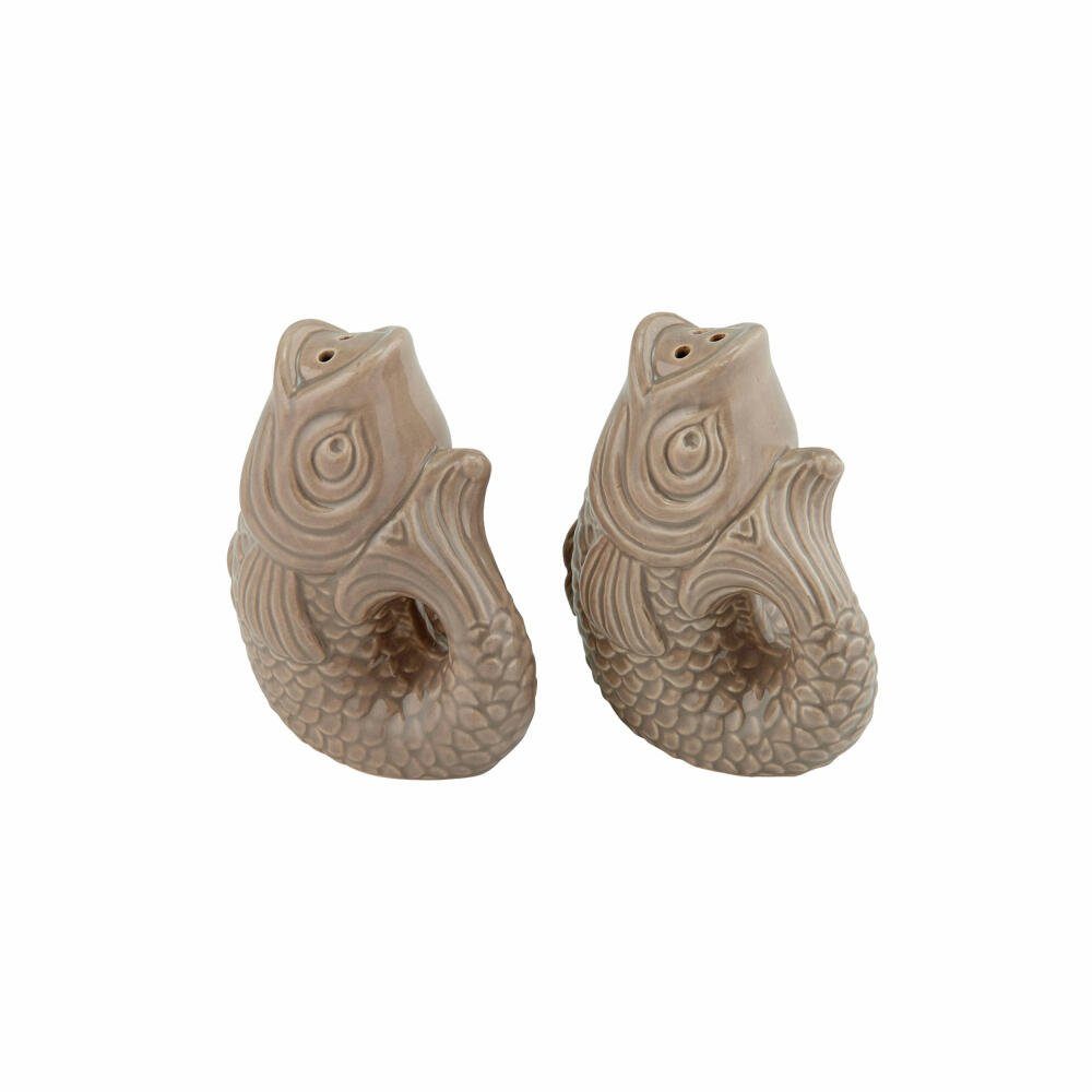 Giftcompany Salz- / Перечницы Monsieur Carafon Sandstone, (Set, 2-tlg), im Fisch-Design