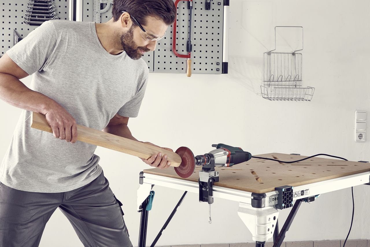 Wolfcraft Schleifaufsatz Wolfcraft Kombihalter für Bohrmaschine