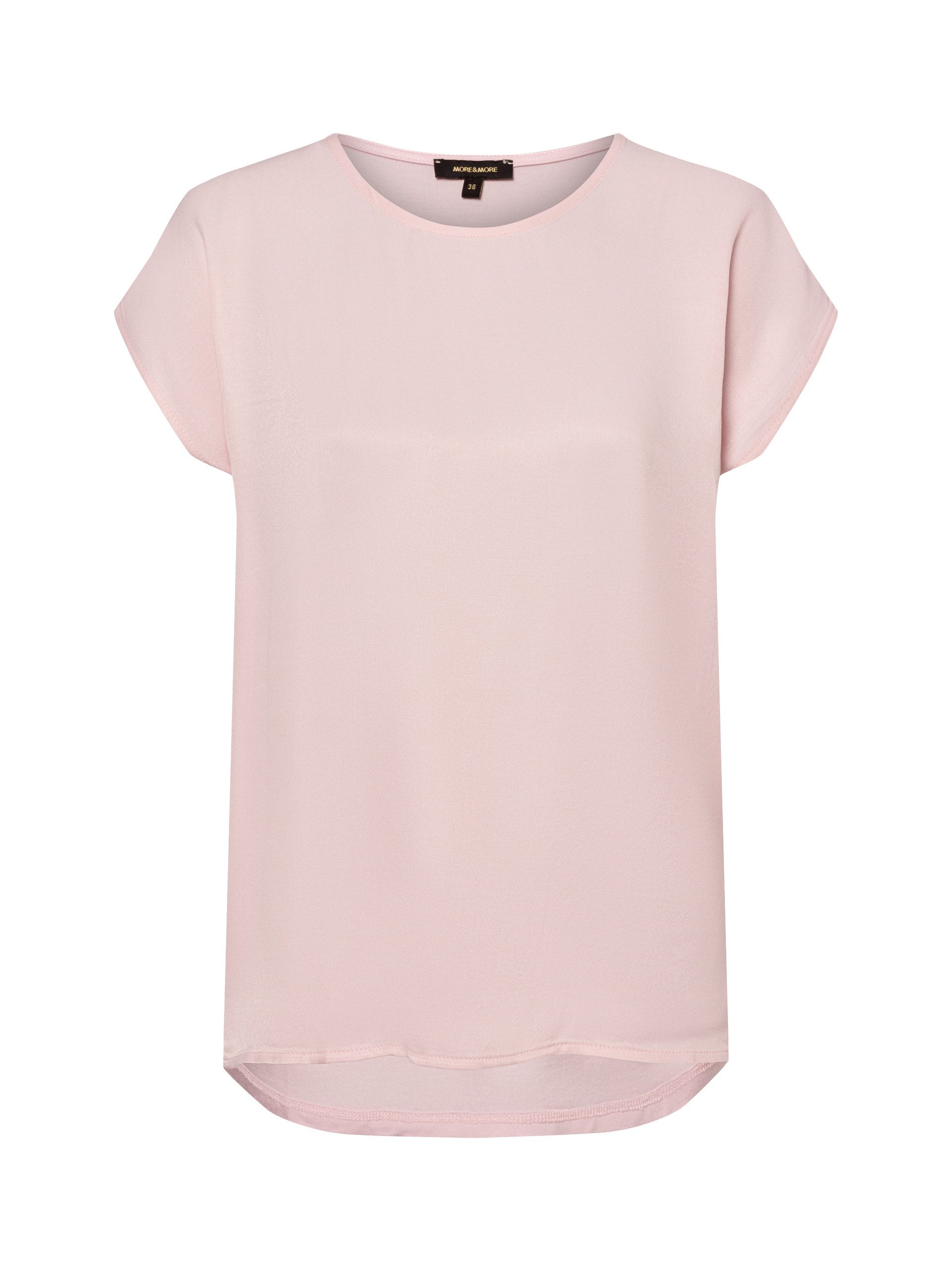 Shirt mit Satinfront, sorbet rose, Frühjahrs-Kollektion günstig online kaufen