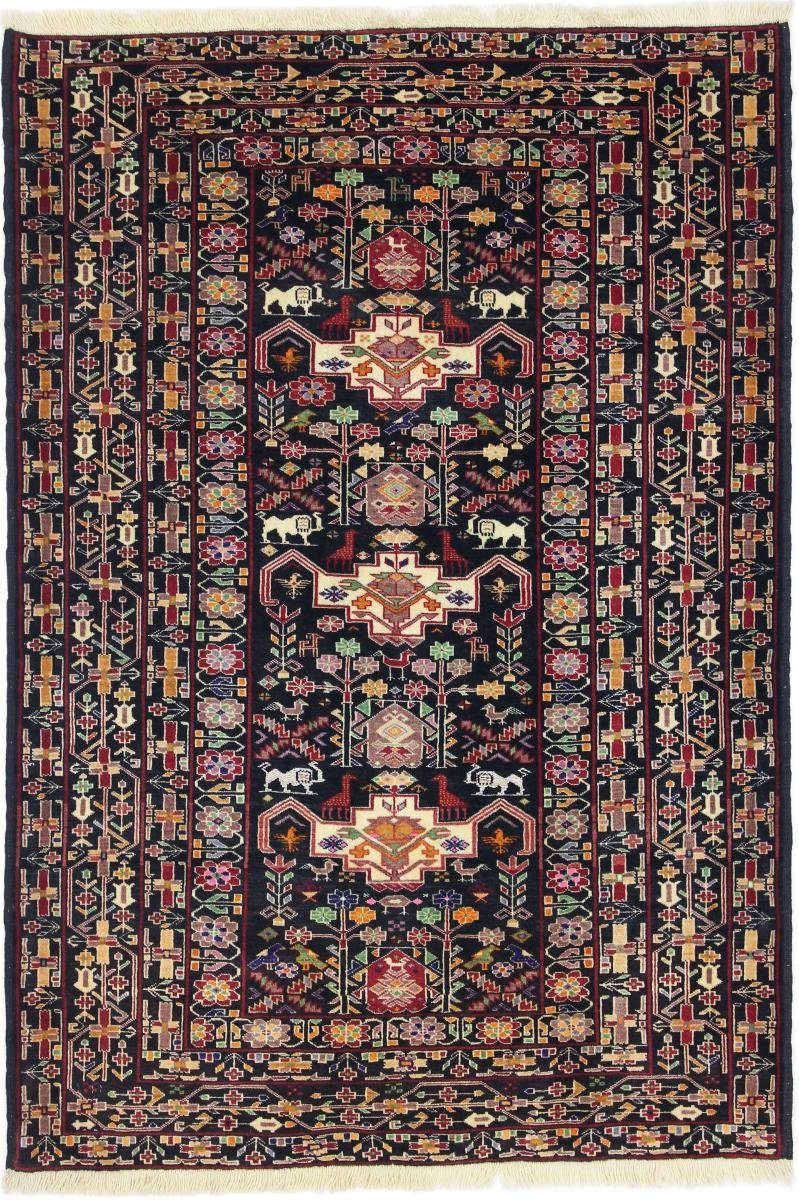 Orientteppich Turkaman 105x152 Handgeknüpfter Orientteppich / Perserteppich, Nain Trading, rechteckig, Höhe: 6 mm