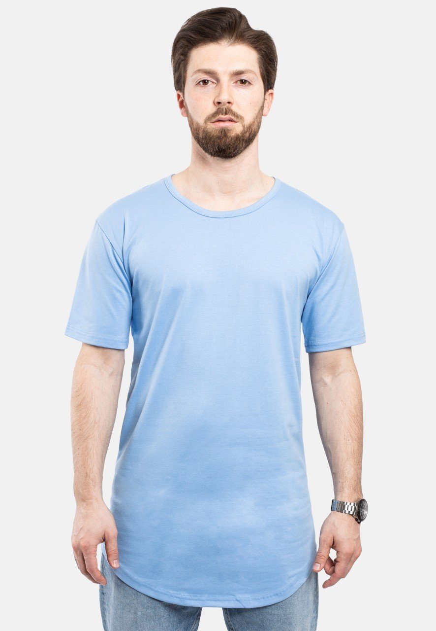 Blackskies T-Shirt Round Longline T-Shirt Himmelsblau Medium